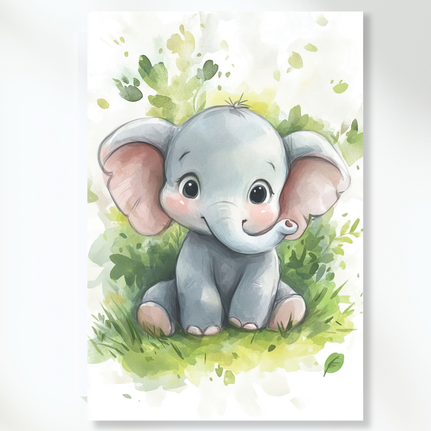 Ellie Elephant Canvas Wall Art Print