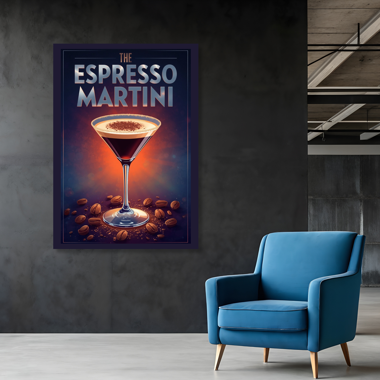 The Espresso Martini Cocktail Wall Art Canvas Print