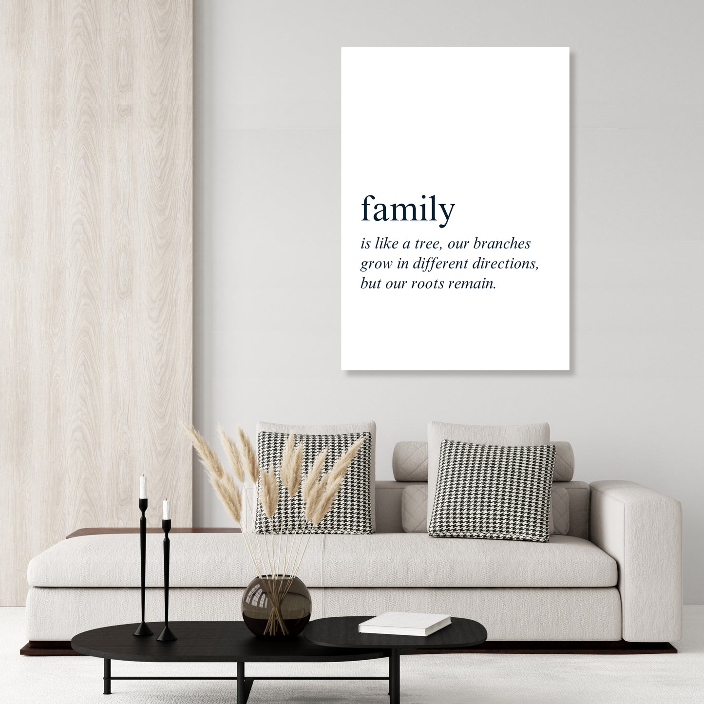 Family Inspirational Wall Art Canvas Print
