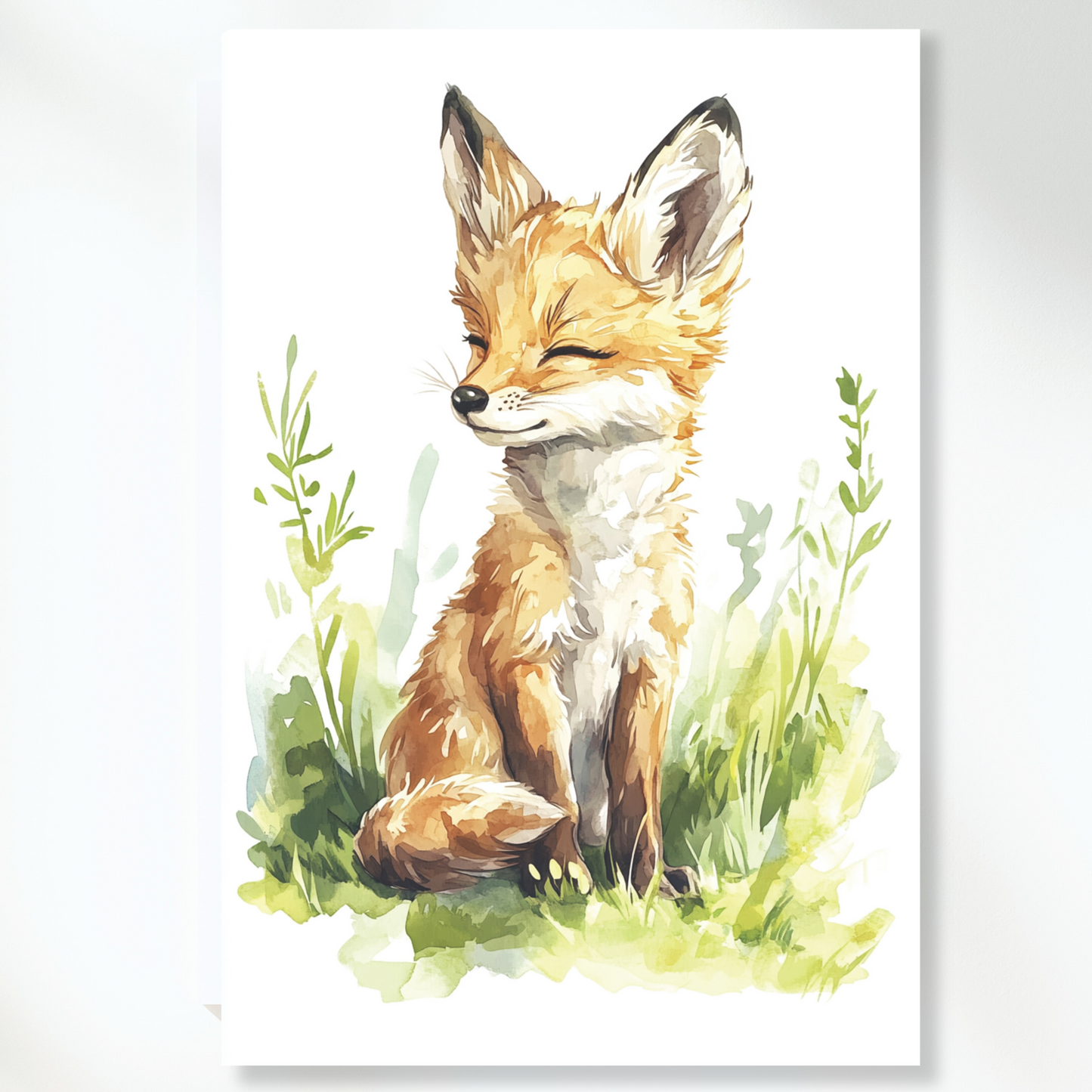 Felix Fox Canvas Wall Art Print