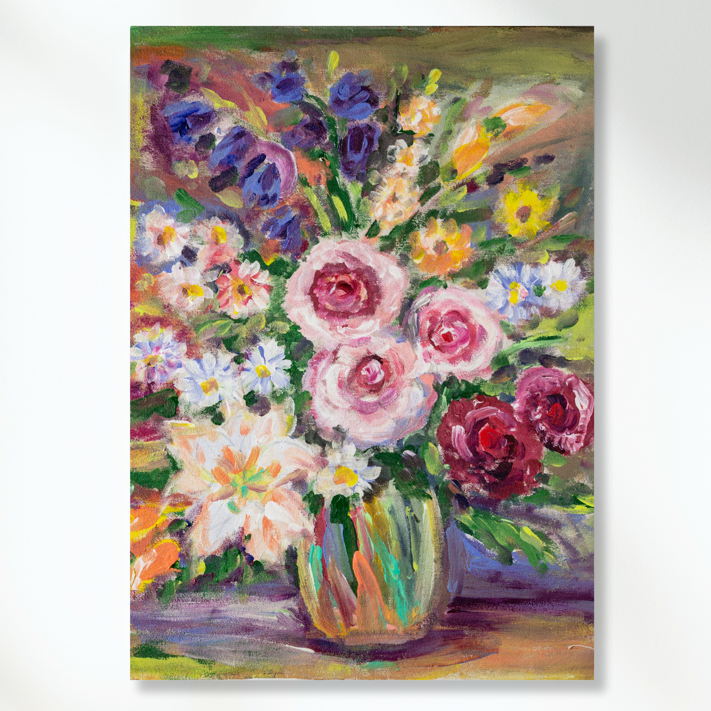 Floral Bouquet Wall Art Canvas Print