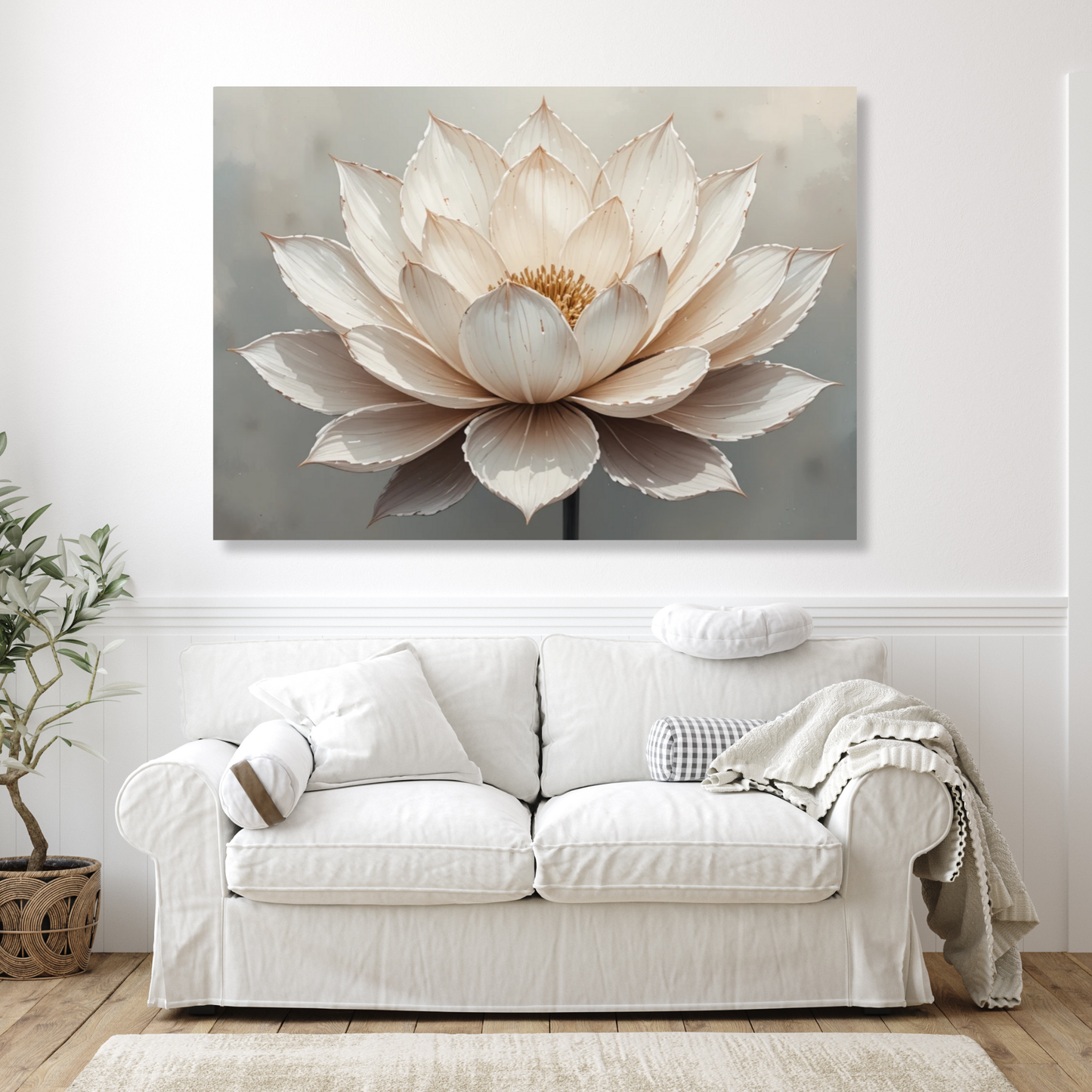 Floral Serenity Wall Art Canvas Print