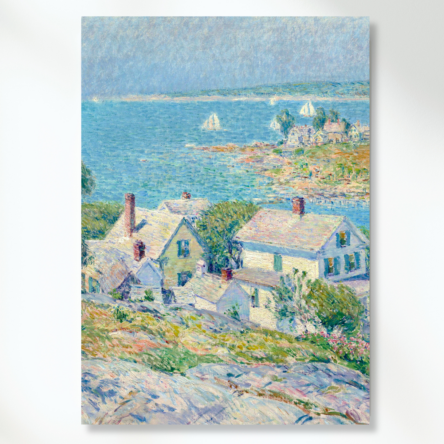 Frederick Childe Hassam - New England Headlands Wall Art Canvas Print