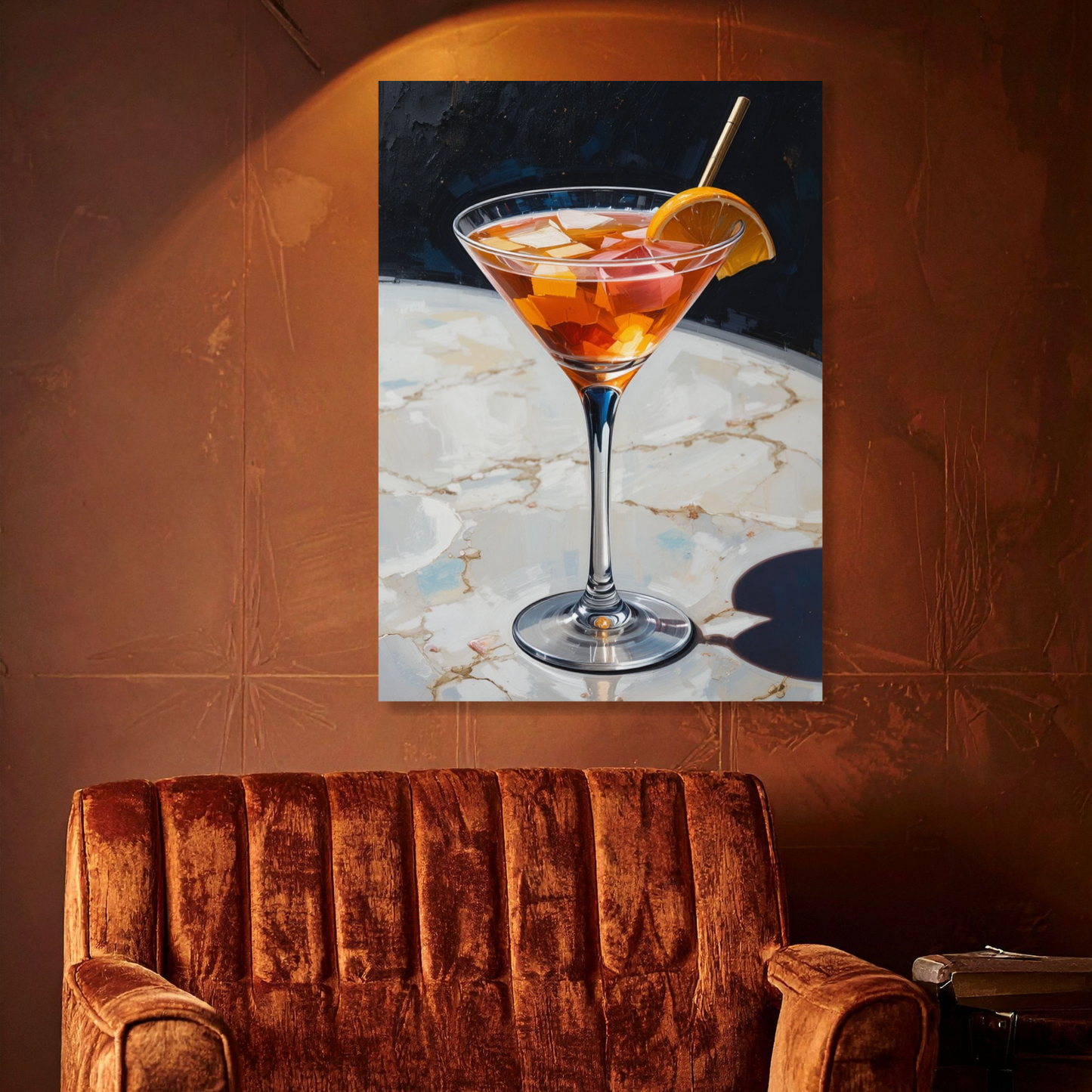Fruit Spritz Martini Wall Art Canvas Print