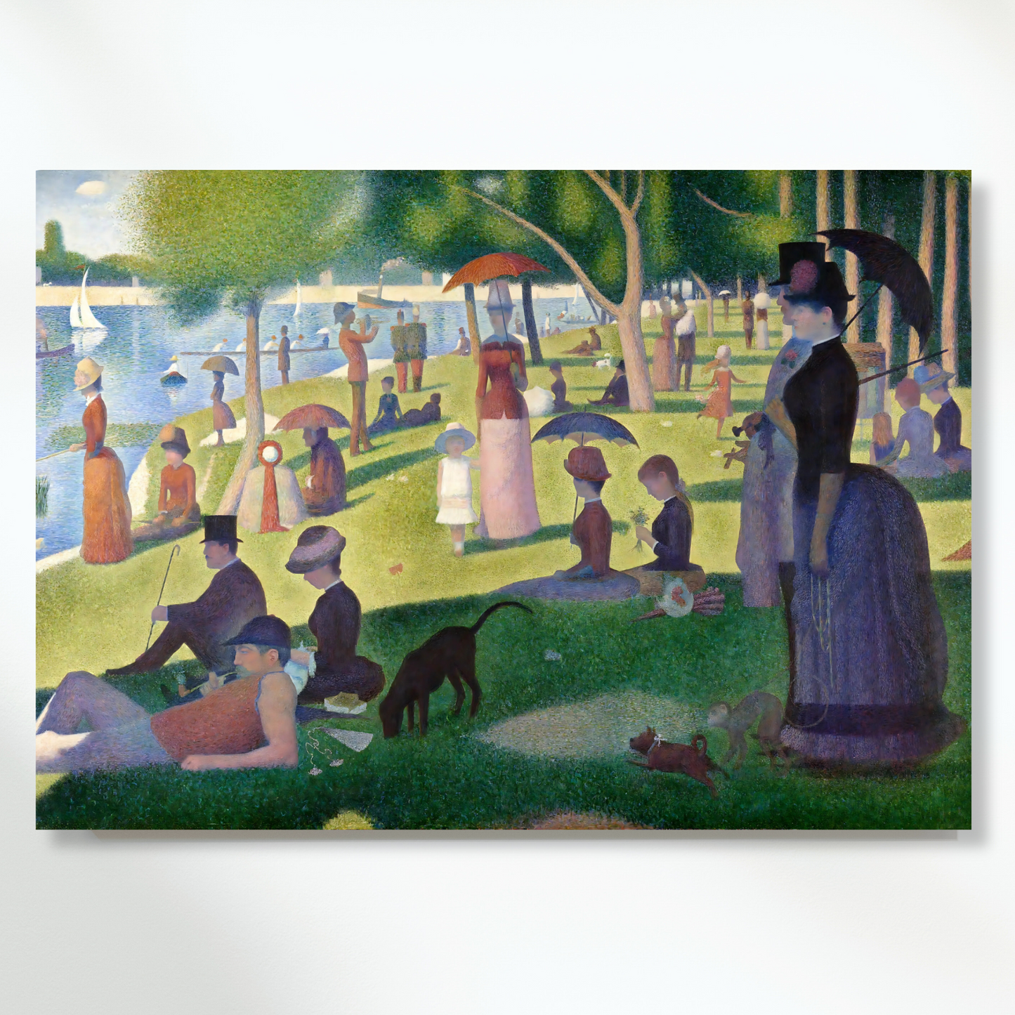 Georges Seurat - A Sunday On La Grande Jatte Wall Art Canvas Print