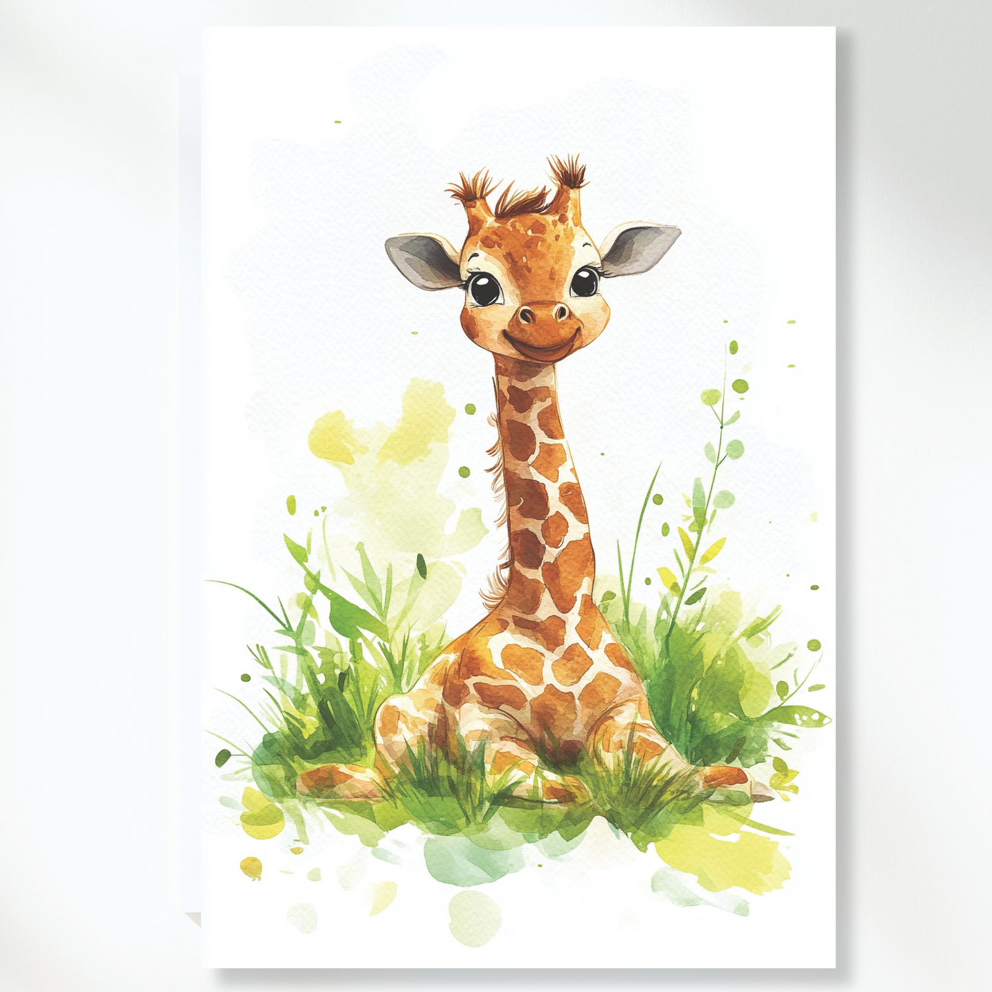 Harold Giraffe Canvas Wall Art Print