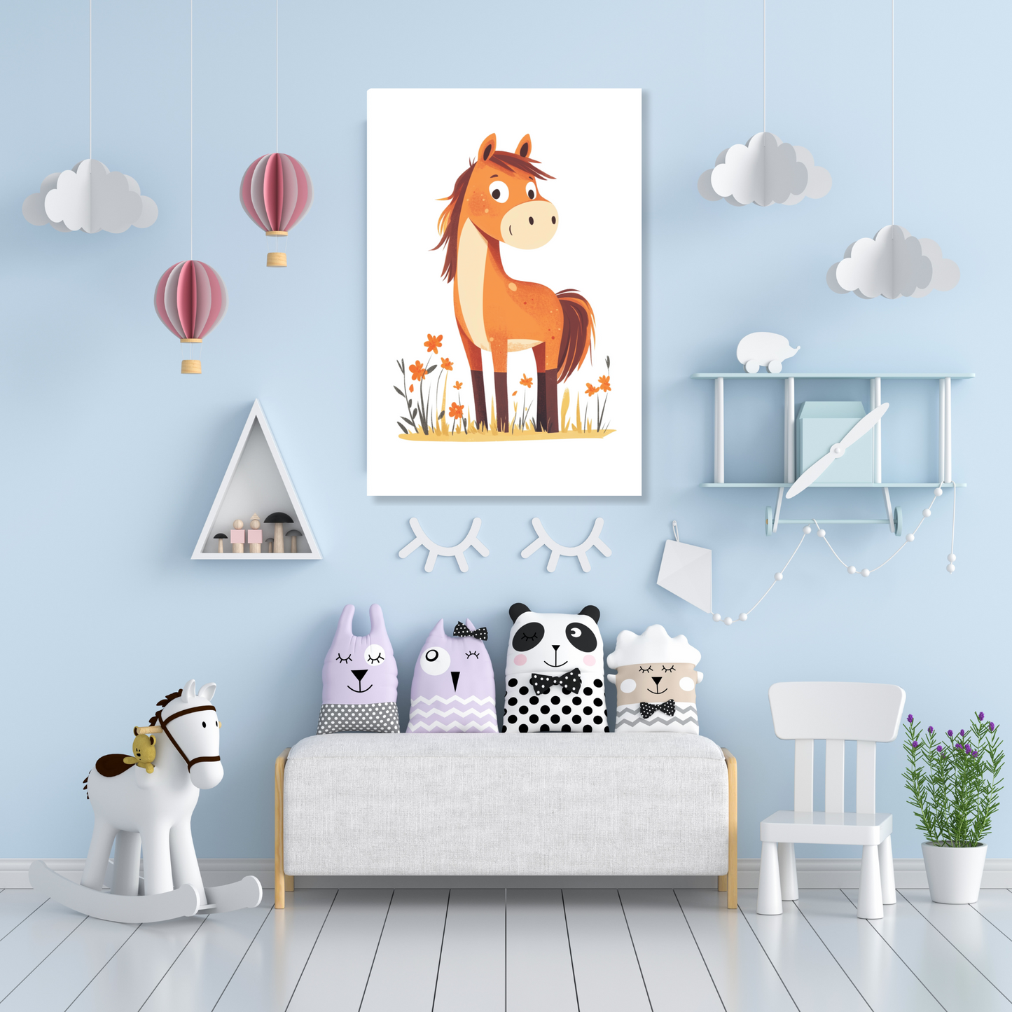 Harry Horse Canvas Wall Art Print
