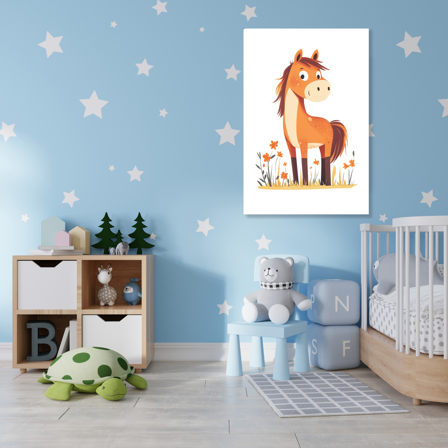 Harry Horse Canvas Wall Art Print
