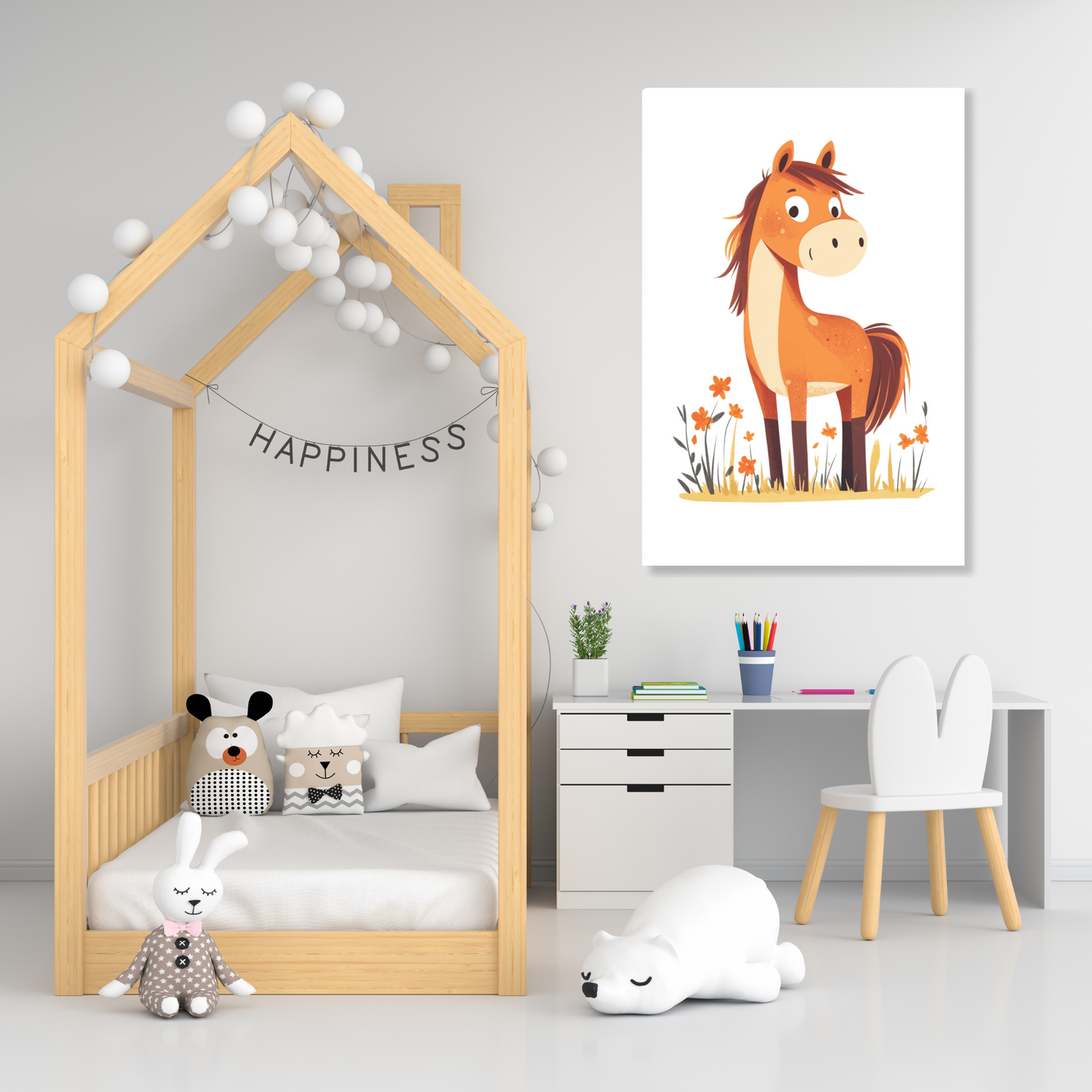 Harry Horse Canvas Wall Art Print