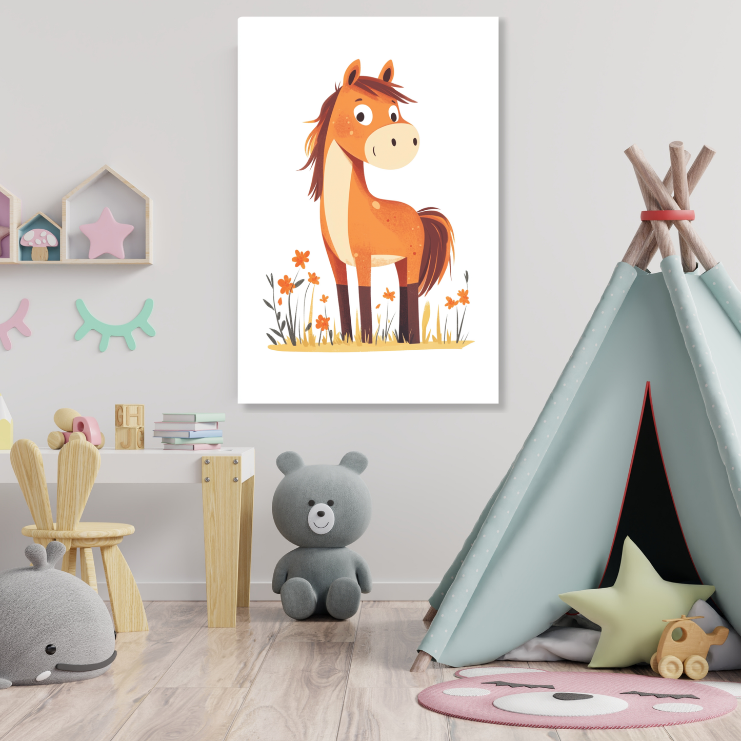 Harry Horse Canvas Wall Art Print