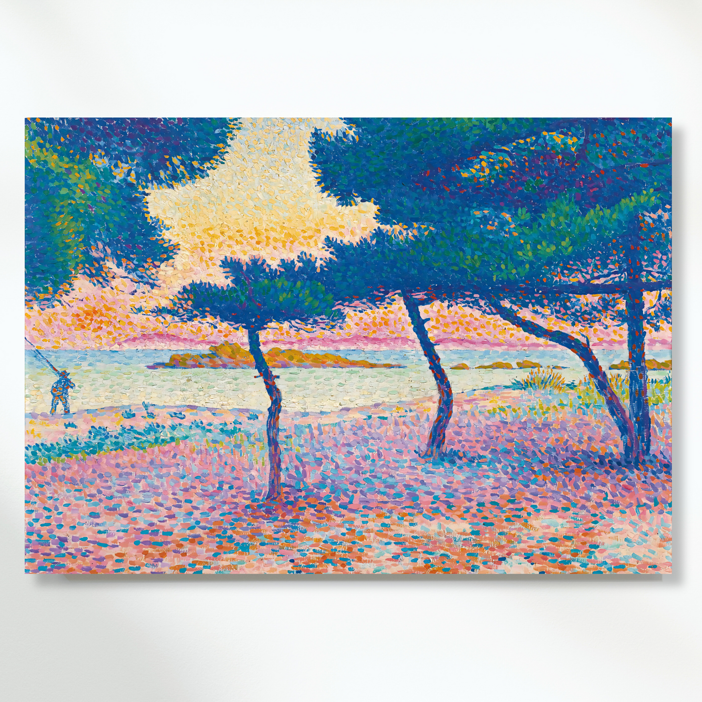 Henri-Edmond Cross - La Plage De Saint Clair Wall Art Canvas Print