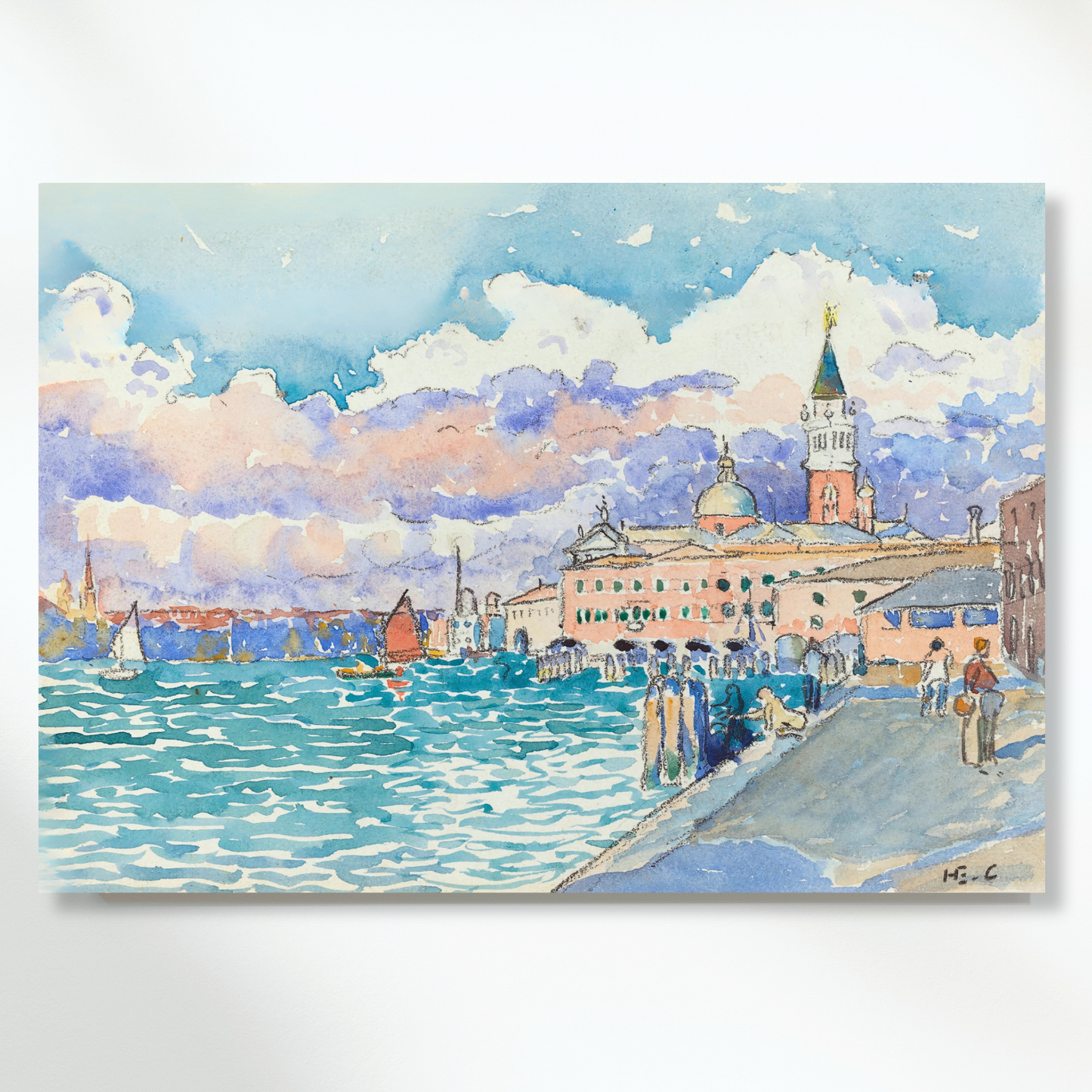 Henri-Edmond Cross - Venice Wall Art Canvas Print