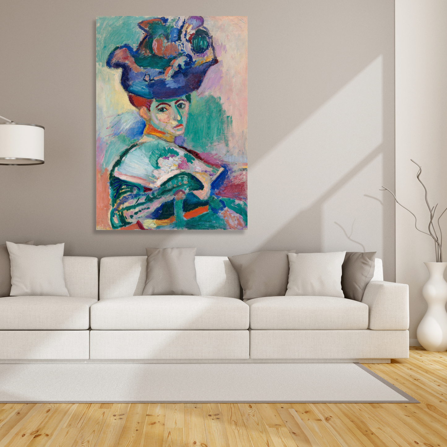 Henri Matisse - Woman With A Hat Wall Art Canvas Print