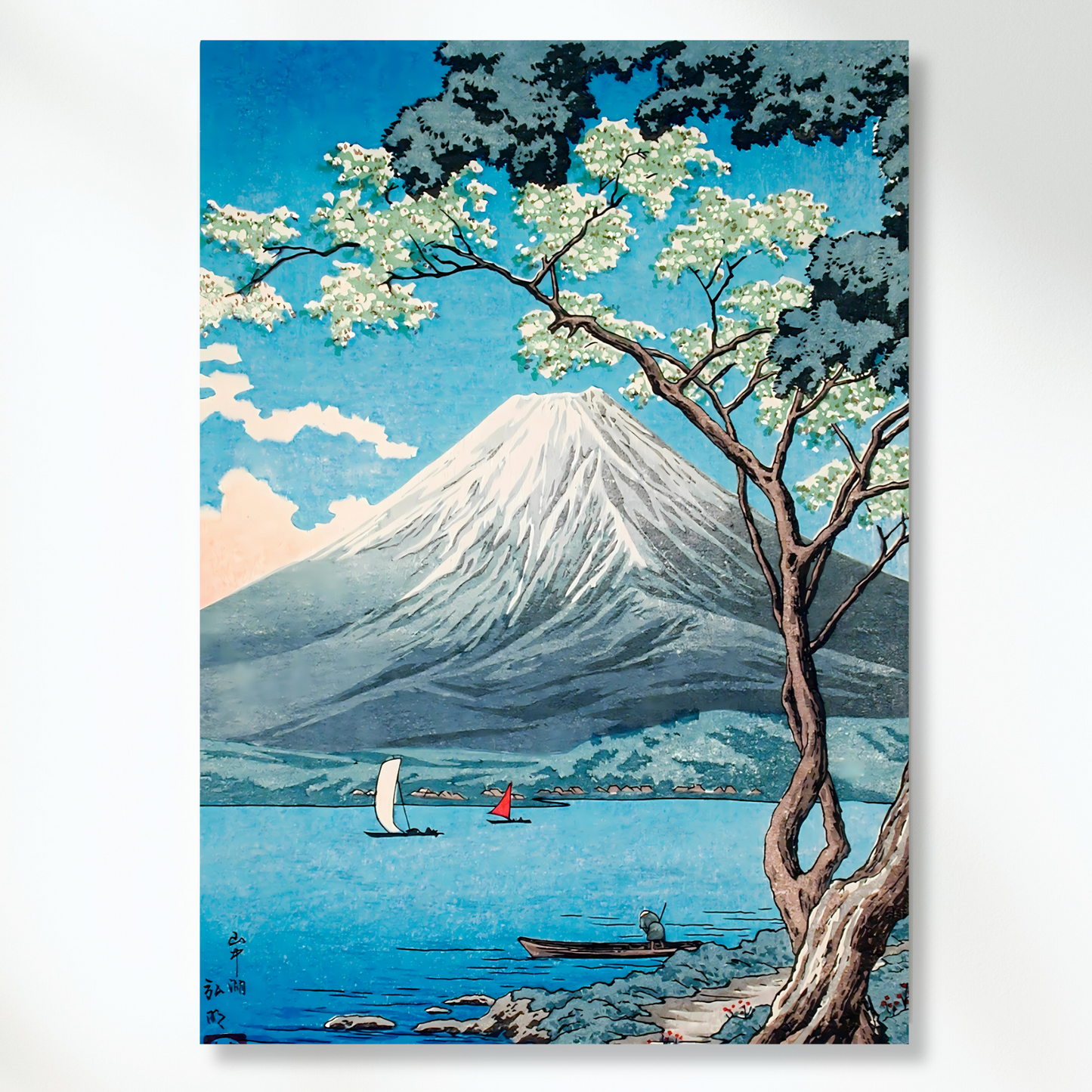 Hiroaki Takahashi - Mount Fuji from Lake Yamanaka Wall Art Canvas Print