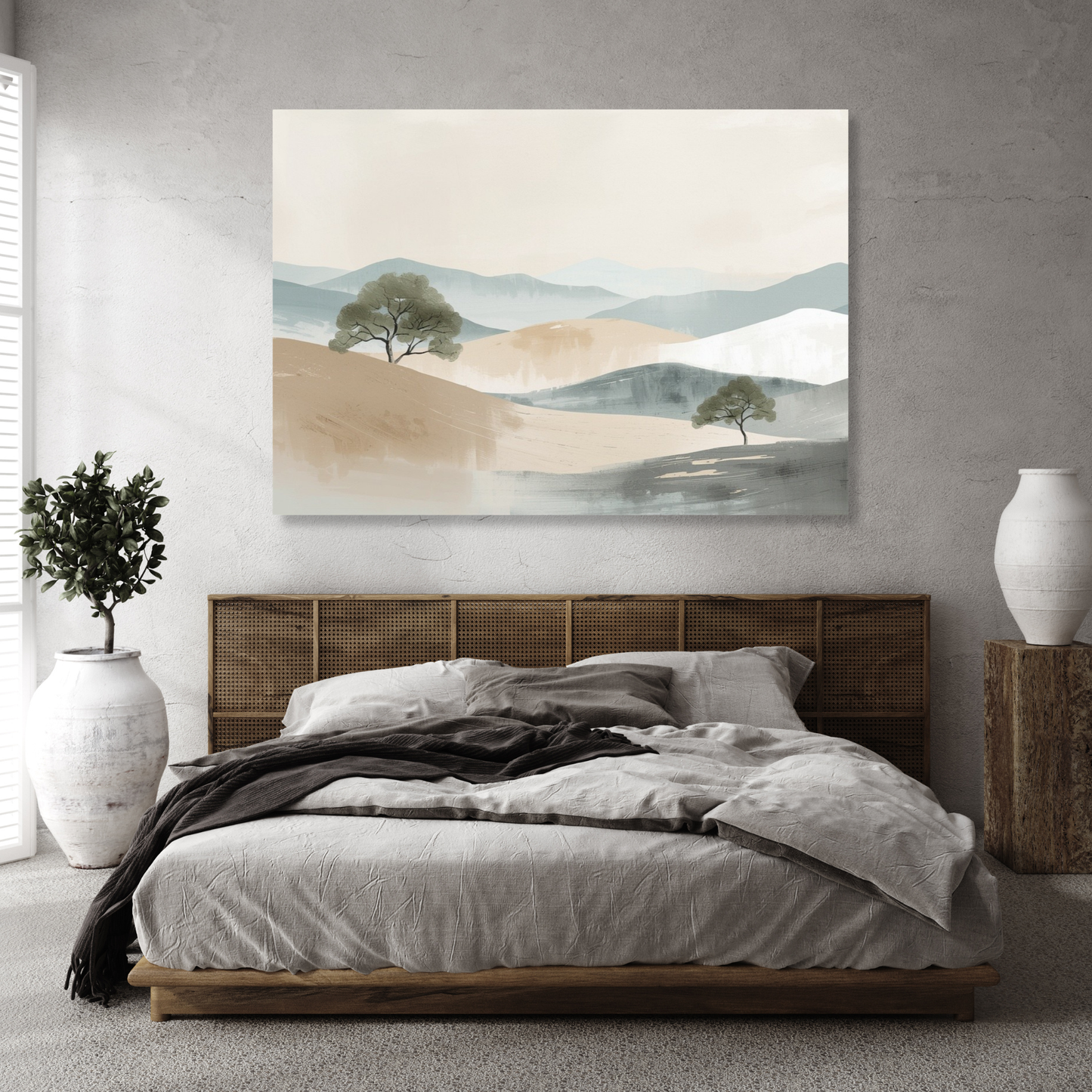 Japandi Plains Wall Art Canvas Print