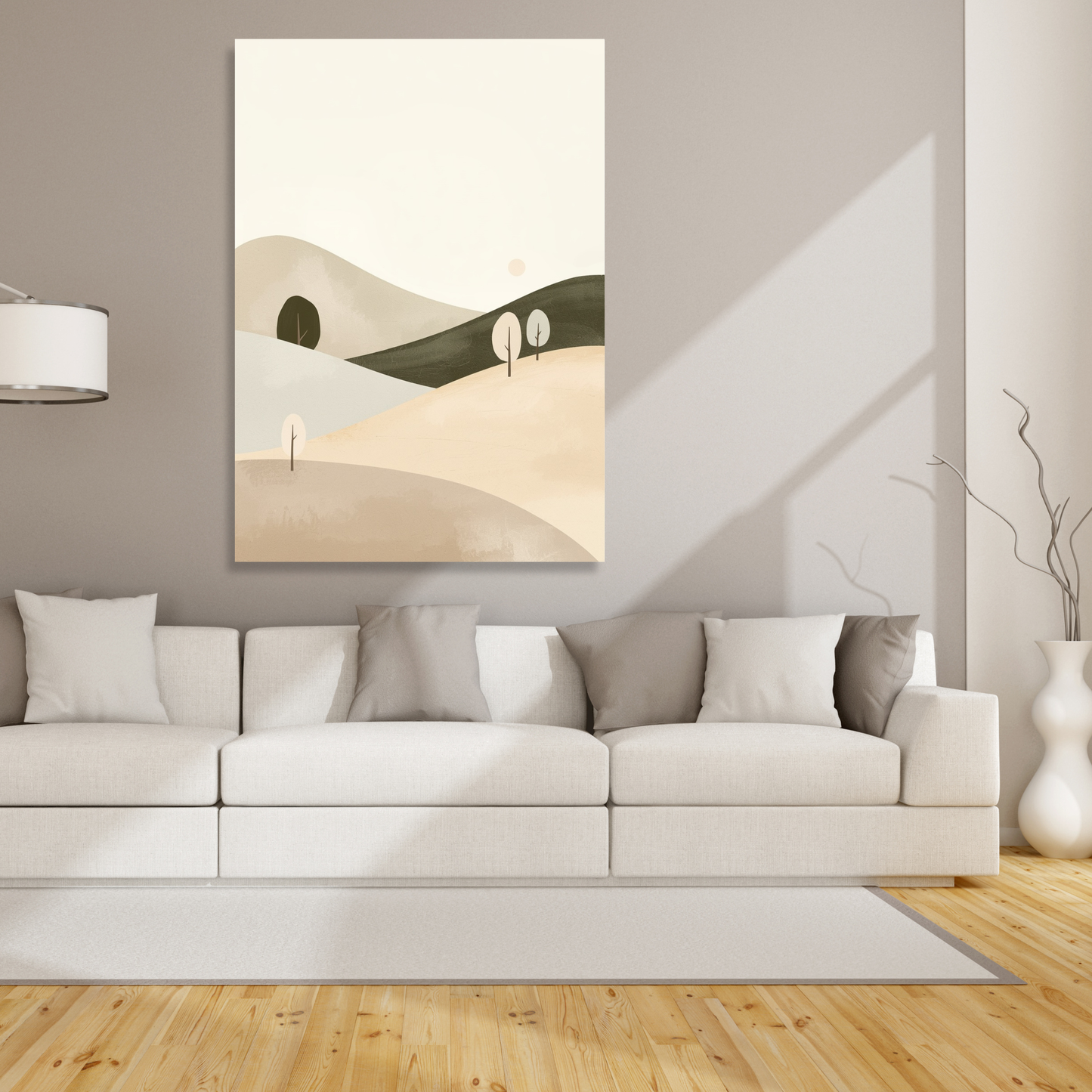 Japandi Hills Wall Art Canvas Print