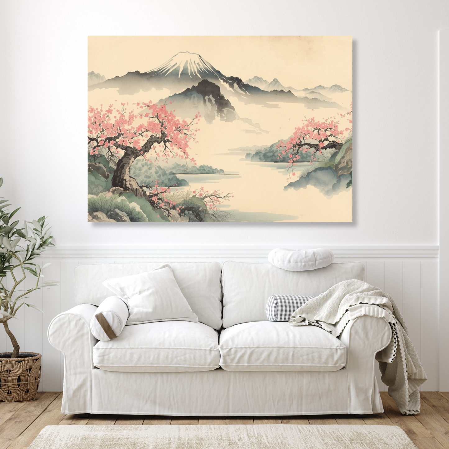 View of Mount Fuji Wall Art Canvas Print