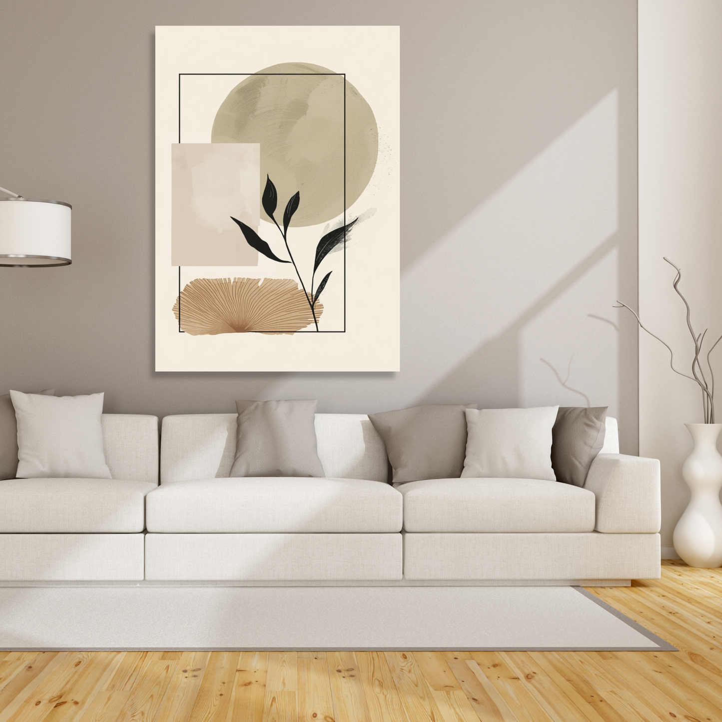 Japandi Earth Wall Art Canvas Print