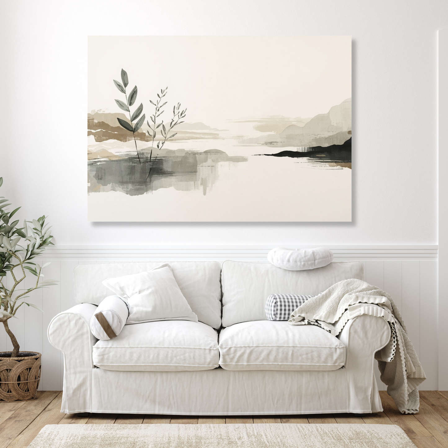 Japandi Calm Wall Art Canvas Print