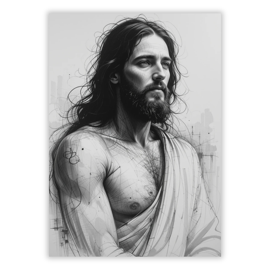 Jesus In Solitude Wall Art Canvas Print