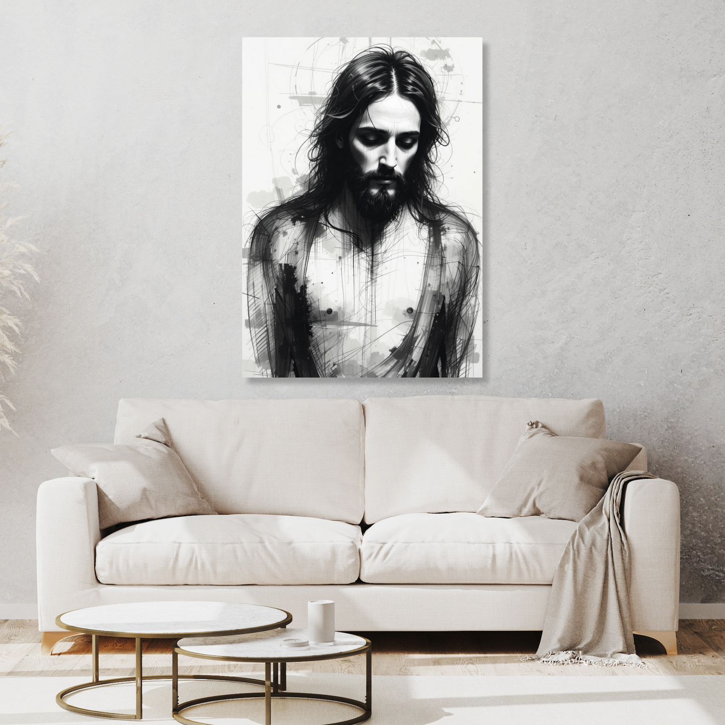 Jesus The Man Wall Art Canvas Print
