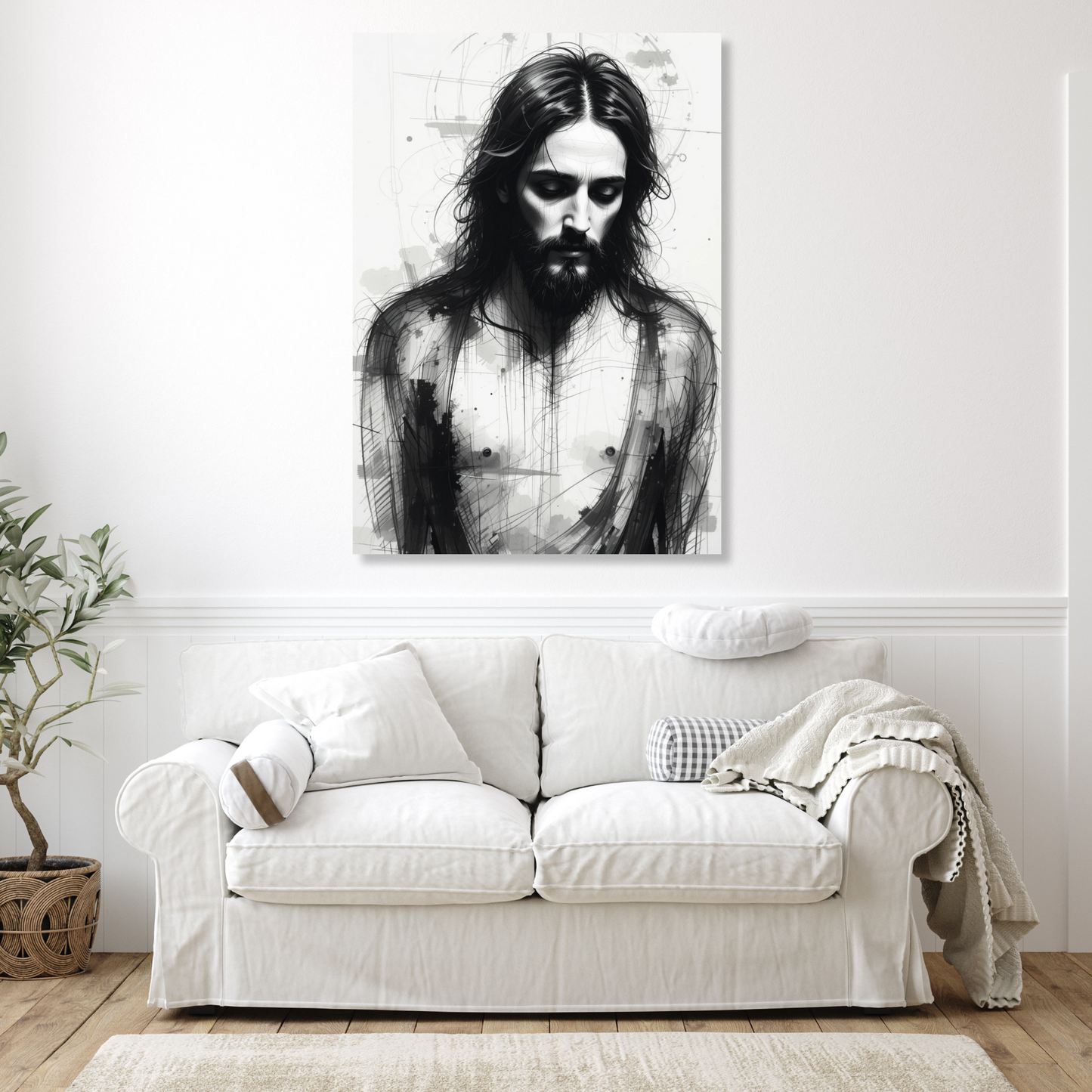 Jesus The Man Wall Art Canvas Print