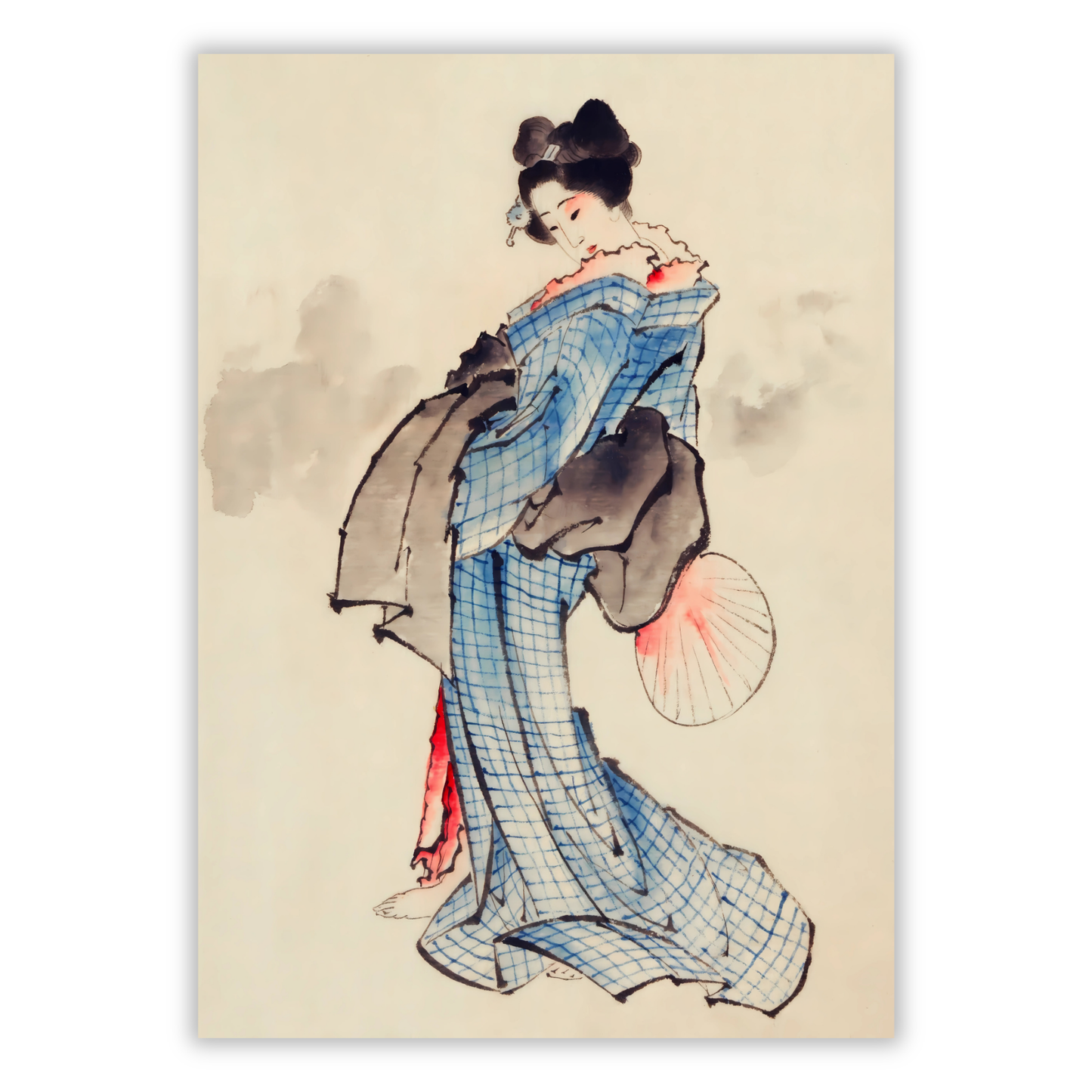 Katsushika Hokusai - Standing Woman