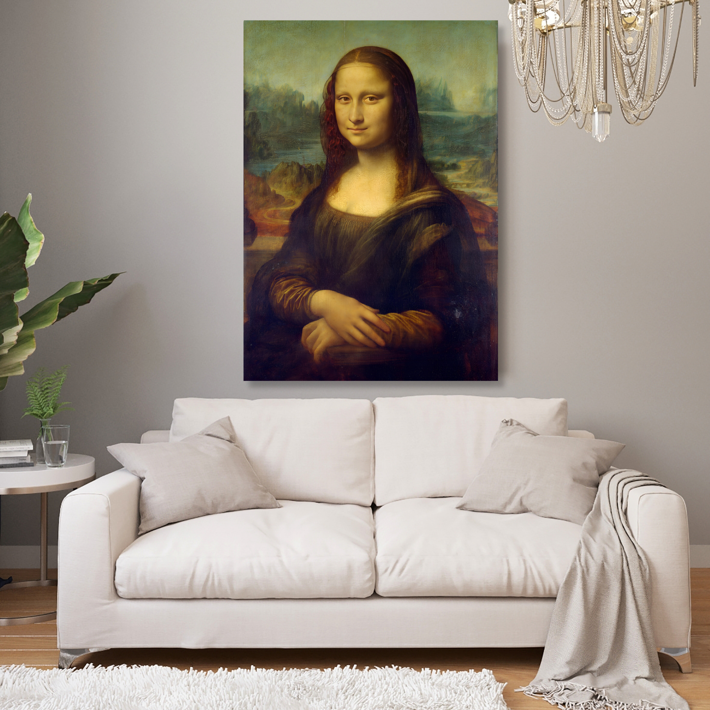 Leonardo Da Vinci - Portrait of Mona Lisa Del Giocondo