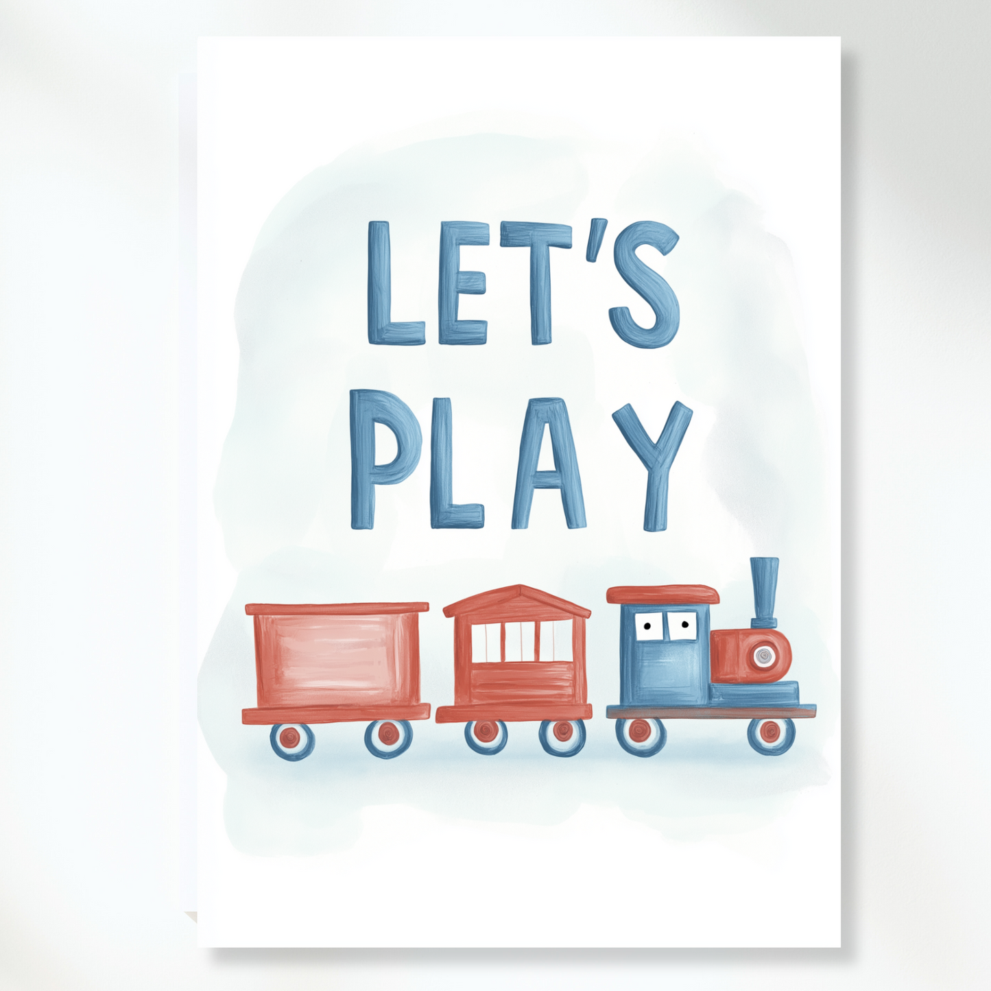 Let's Play Canvas Wall Art Print