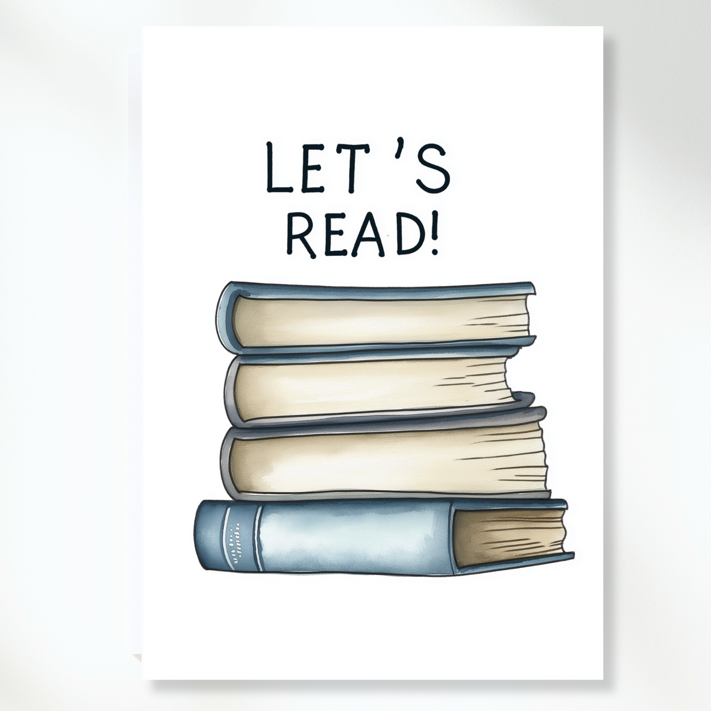 Let's Read Canvas Wall Art Print