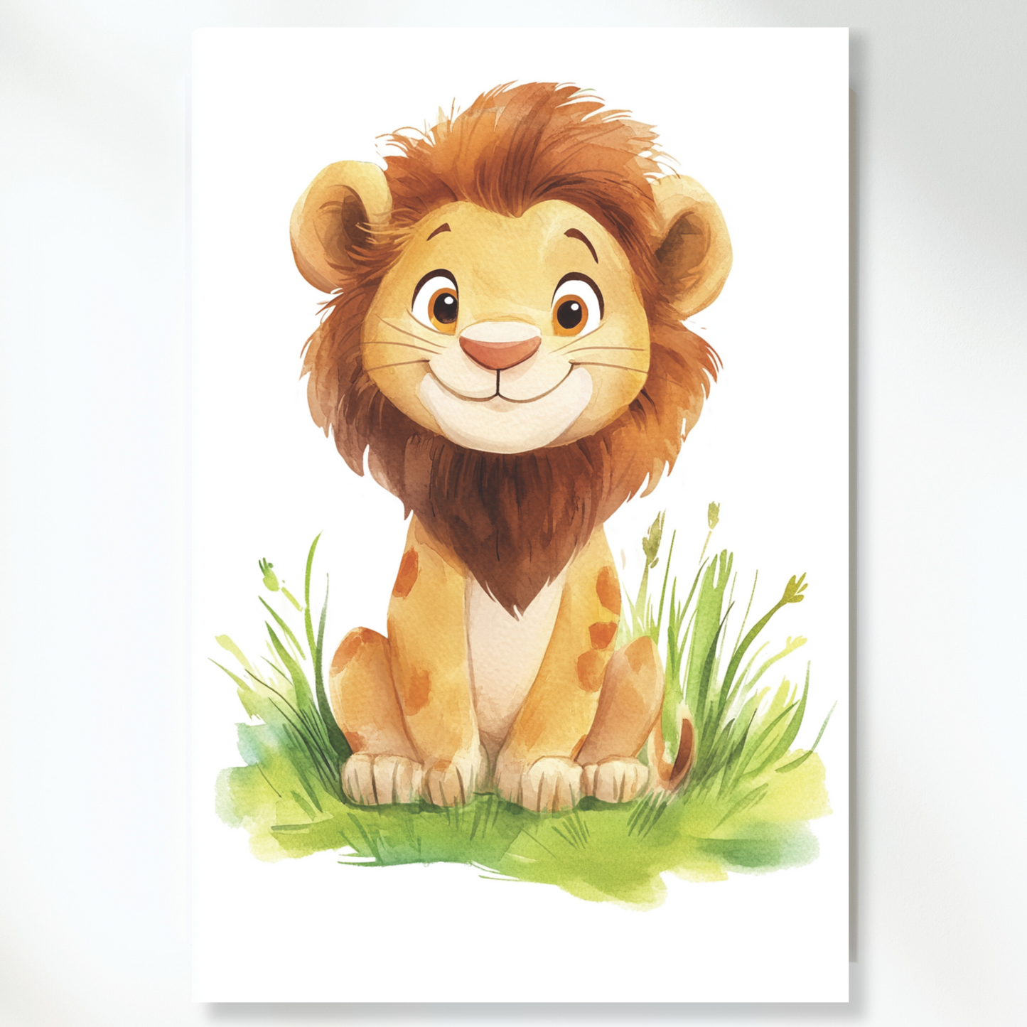 Lincoln Lion Canvas Wall Art Print