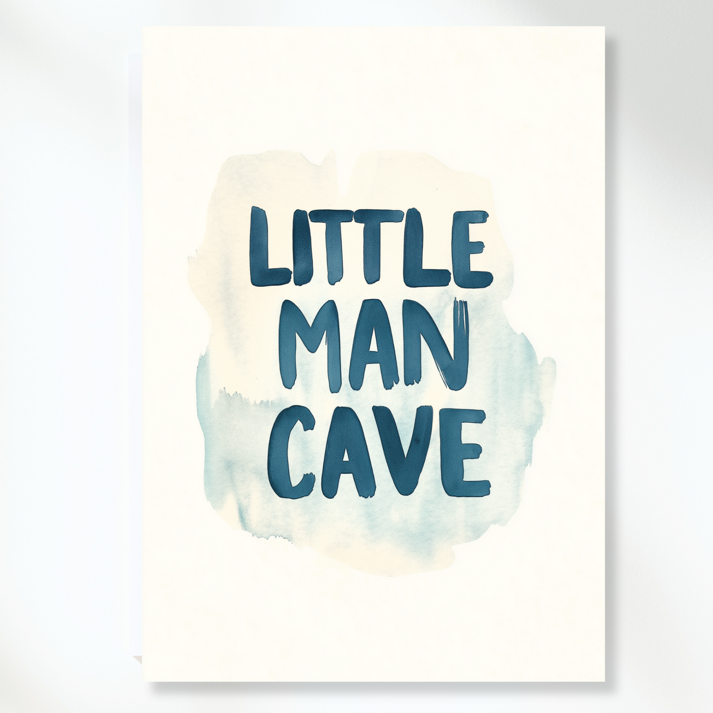 Little Man Cave Canvas Wall Art Print