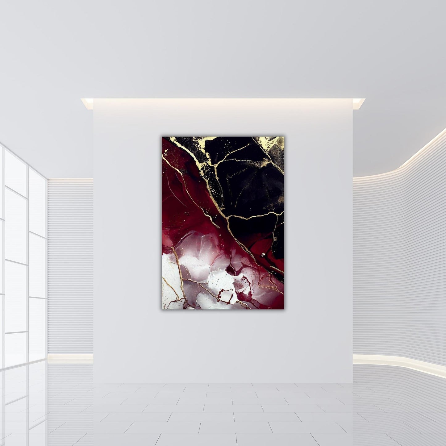 Poison Blood Abstract Wall Art Canvas Print
