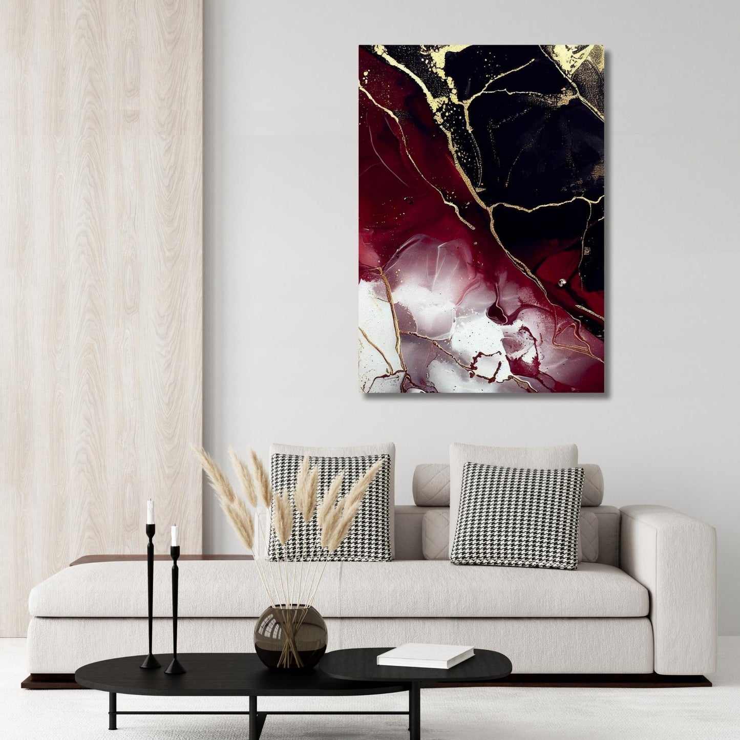 Poison Blood Abstract Wall Art Canvas Print