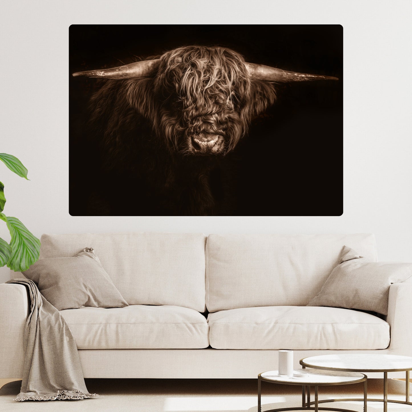 Highland Mystic Animal Kingdom Wall Art Canvas Print