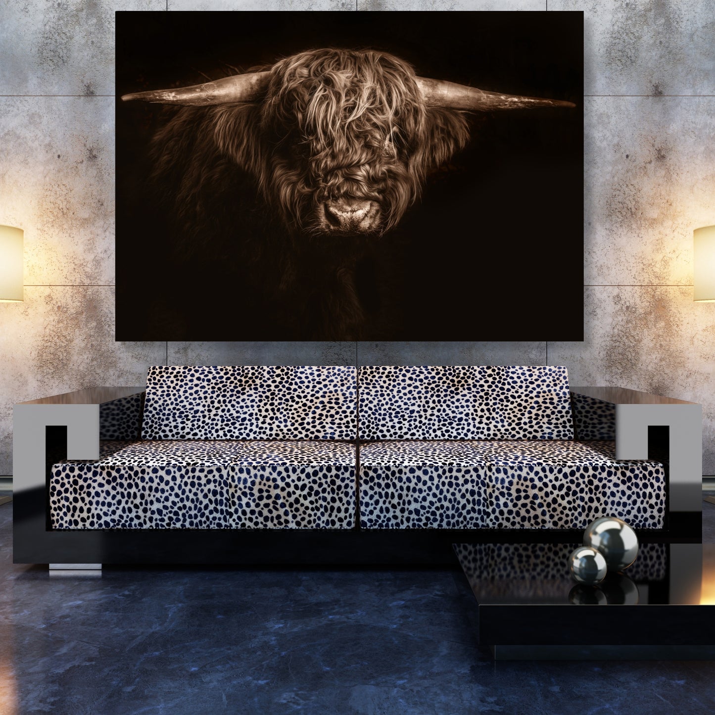 Highland Mystic Animal Kingdom Wall Art Canvas Print