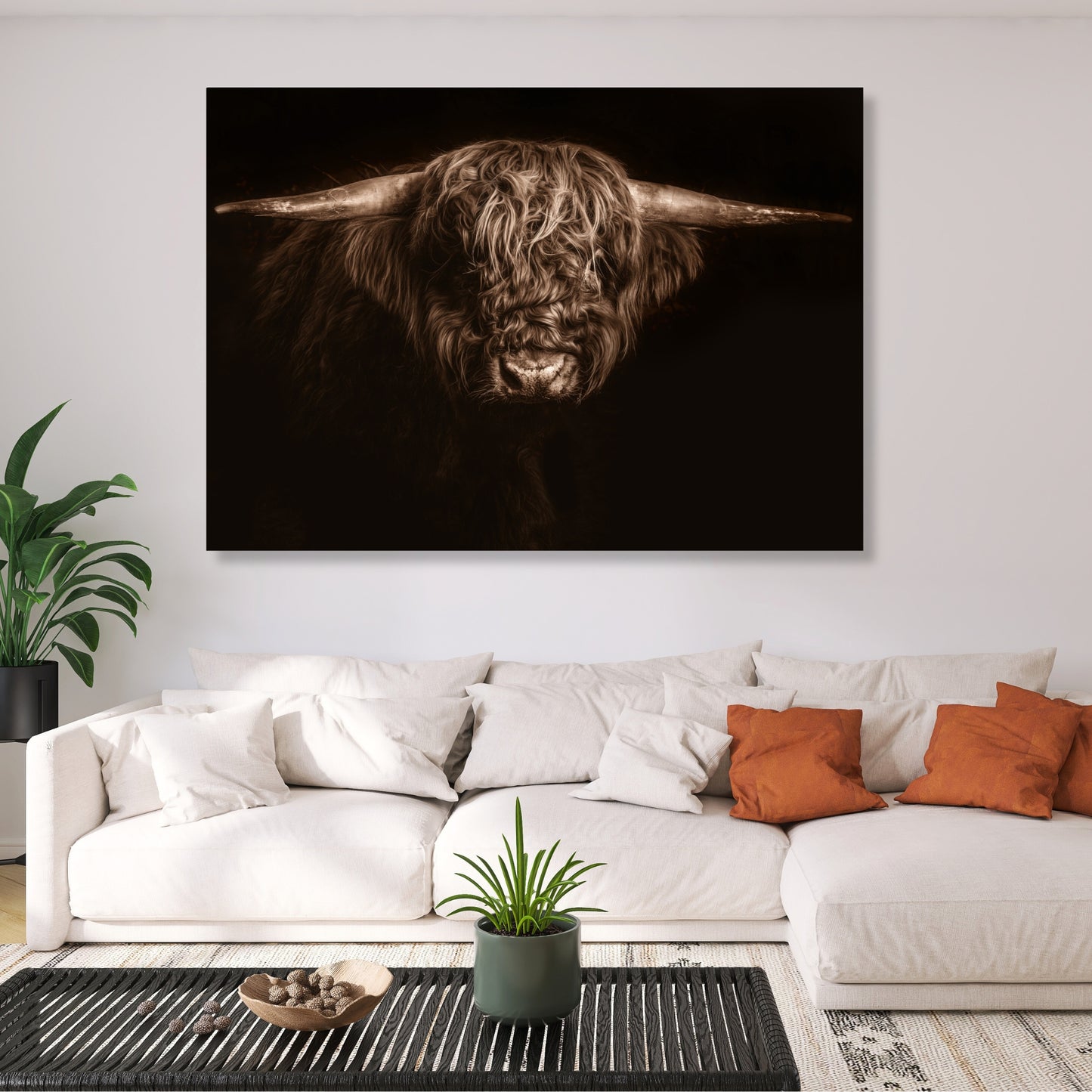 Highland Mystic Animal Kingdom Wall Art Canvas Print