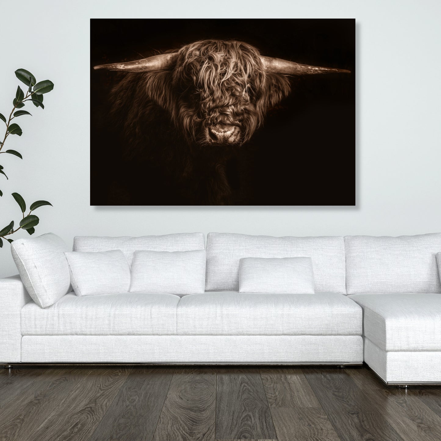 Highland Mystic Animal Kingdom Wall Art Canvas Print