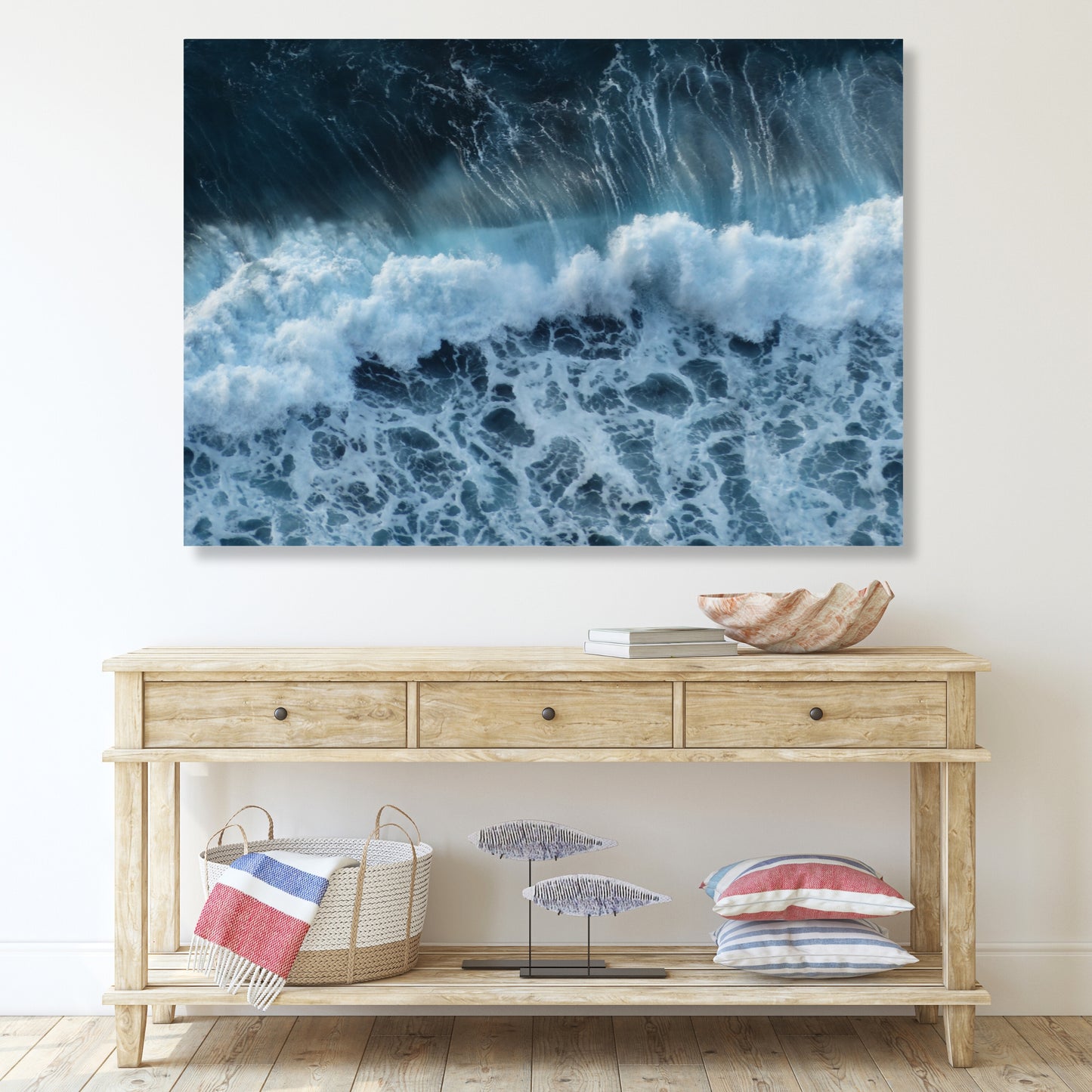 Whitewash Wall Art Canvas Print