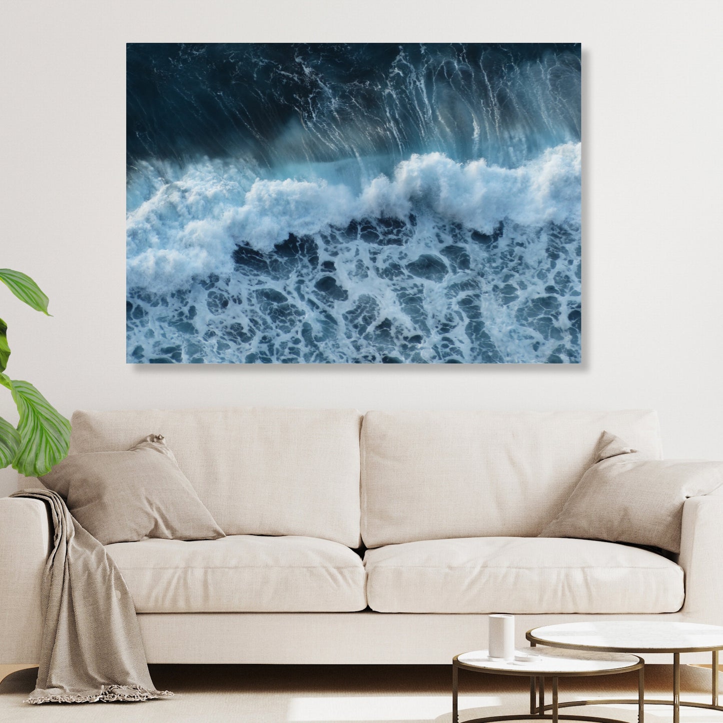 Whitewash Wall Art Canvas Print