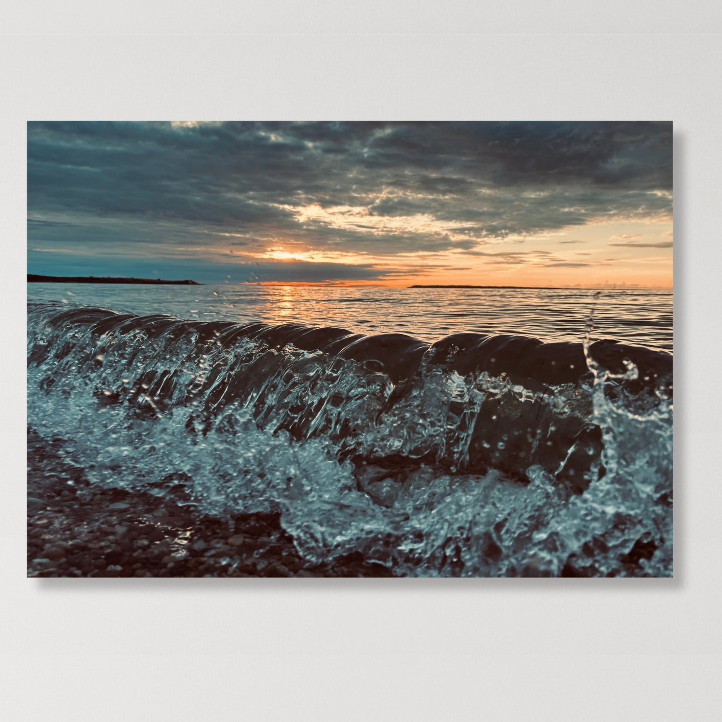 Crystal Waves Wall Art Canvas Print