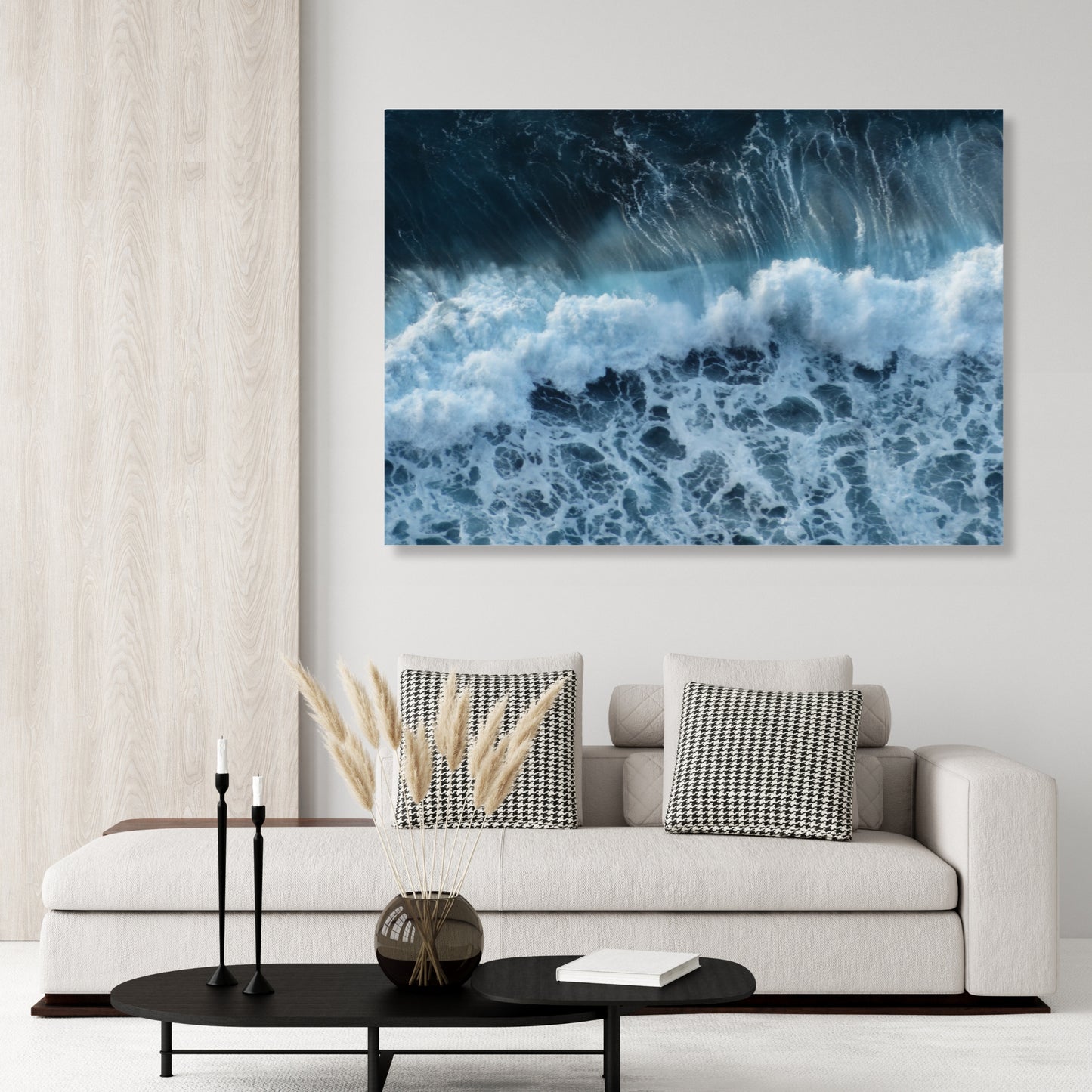 Whitewash Wall Art Canvas Print
