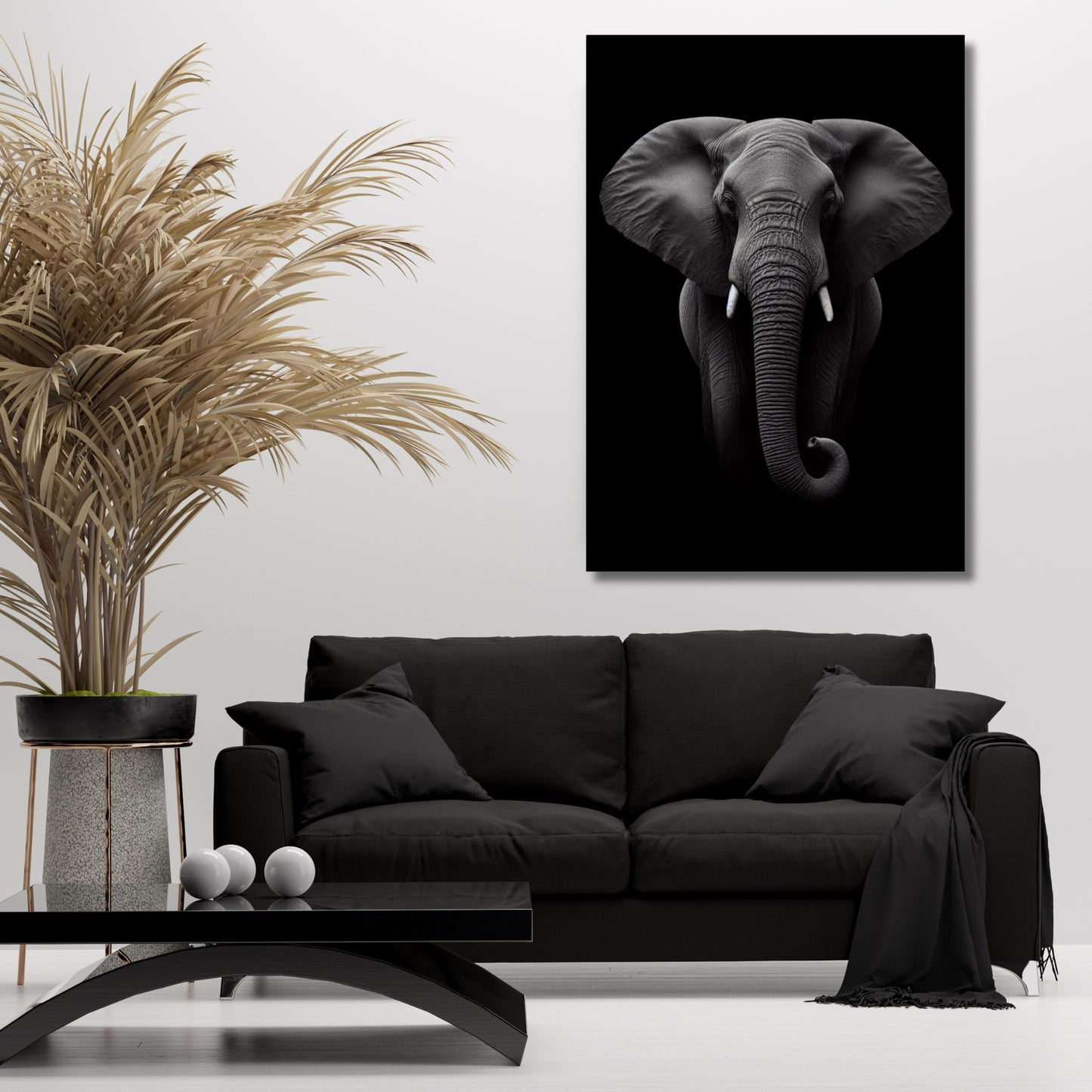 An Elephant's Wisdom Animal Kingdom Wall Art Canvas Print