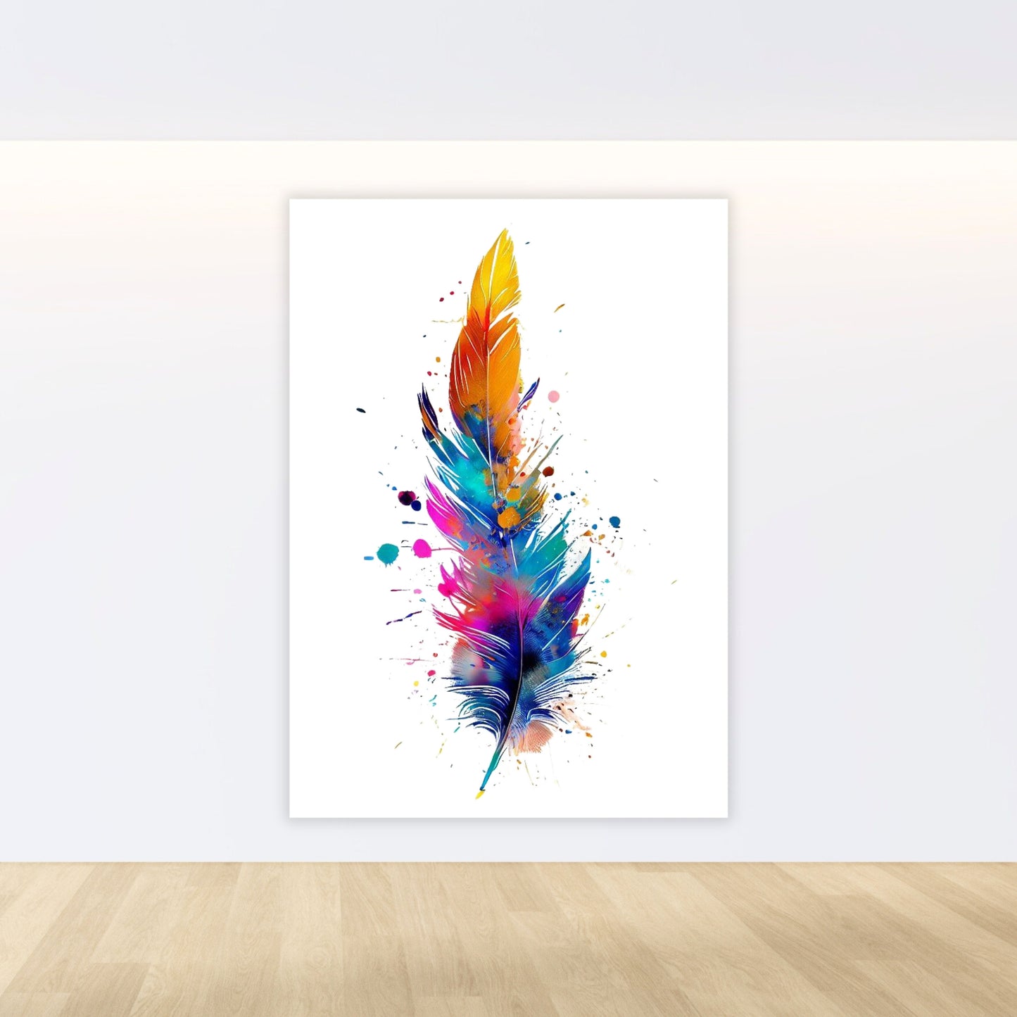 Feather Flight Wall Art Canvas Print