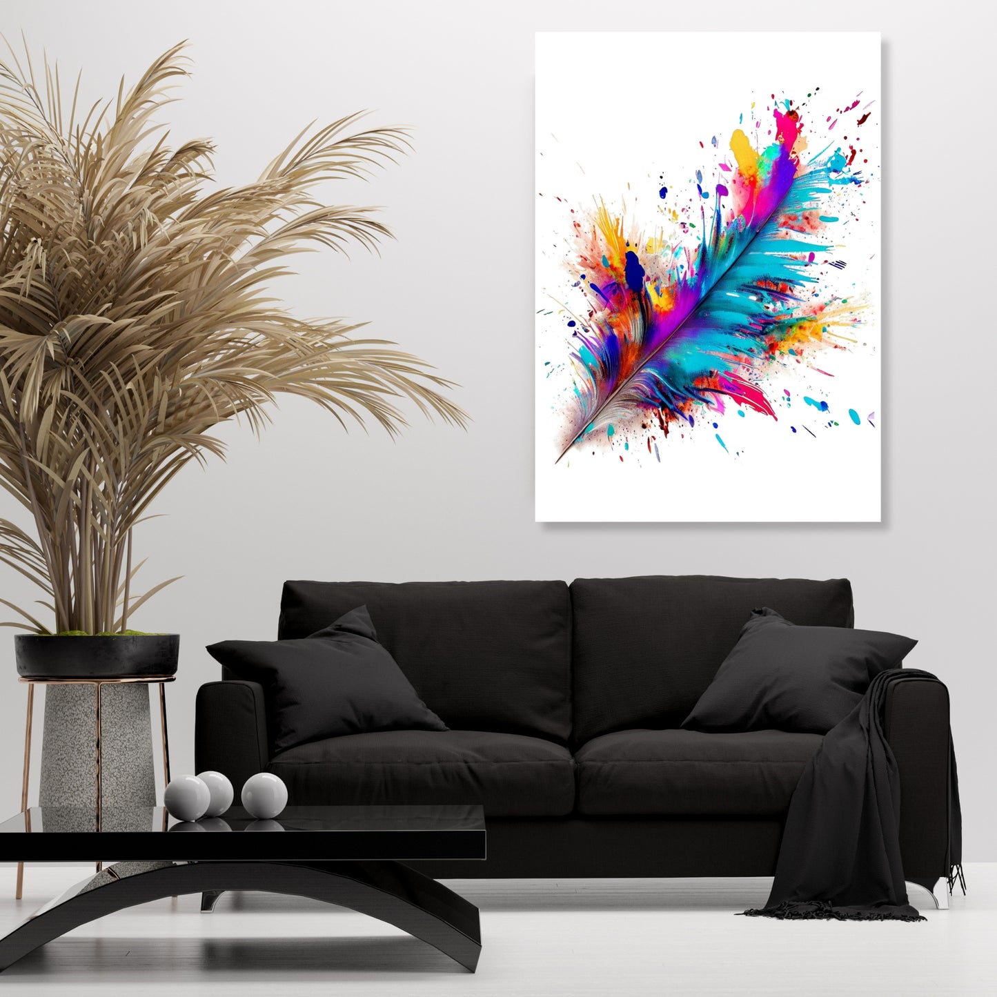 Feather Wall Art Canvas Print