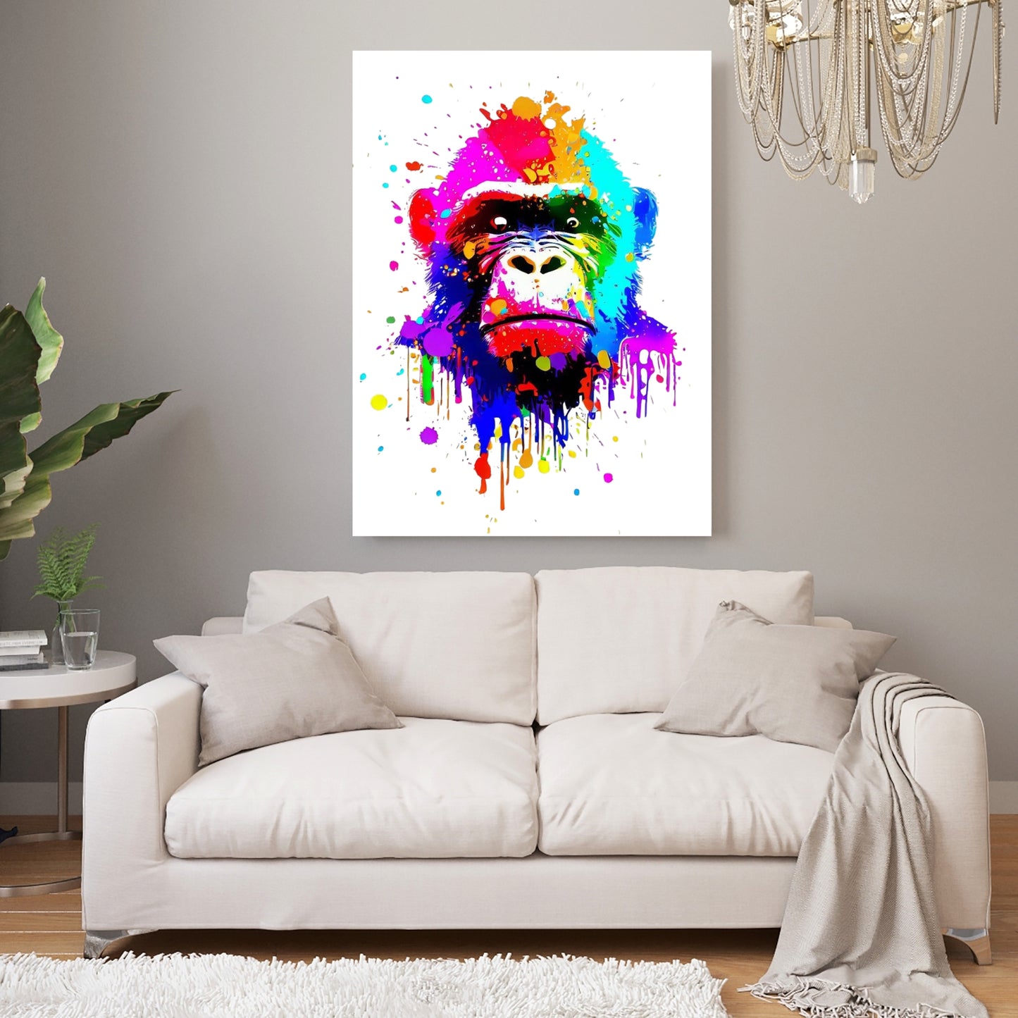 Gorilla Wall Art Canvas Print