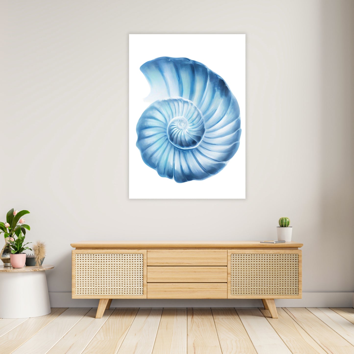 Hamptons Seashell Serenity Wall Art Canvas Print
