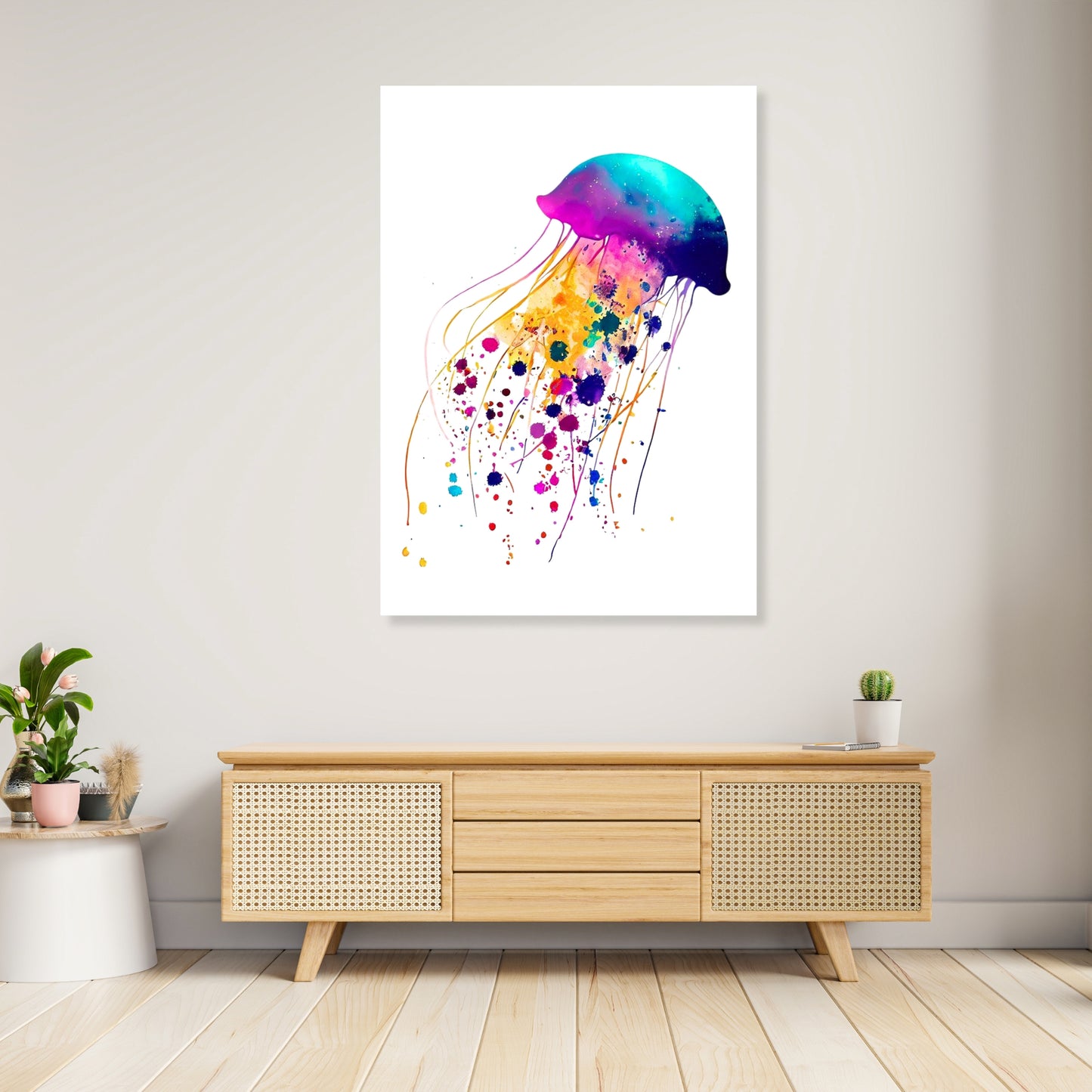 Jellyfish Jazz Wall Art Canvas Print