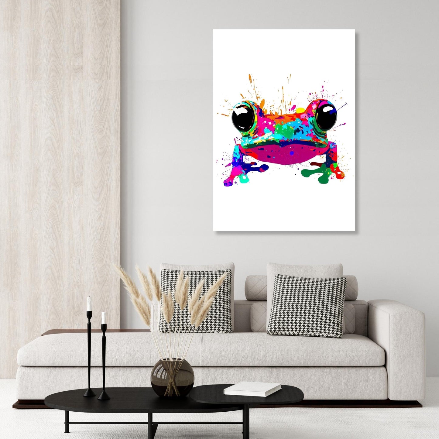 Chameleon Frog Wall Art Canvas Print