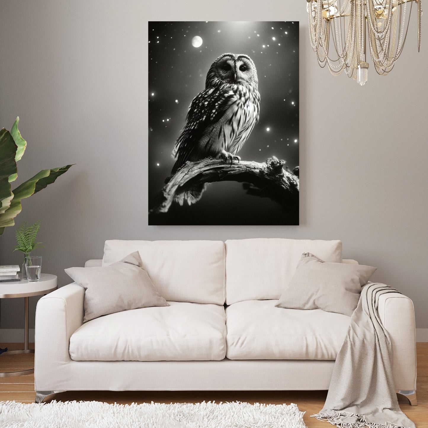 Night Owl Animal Kingdom Wall Art Canvas Print